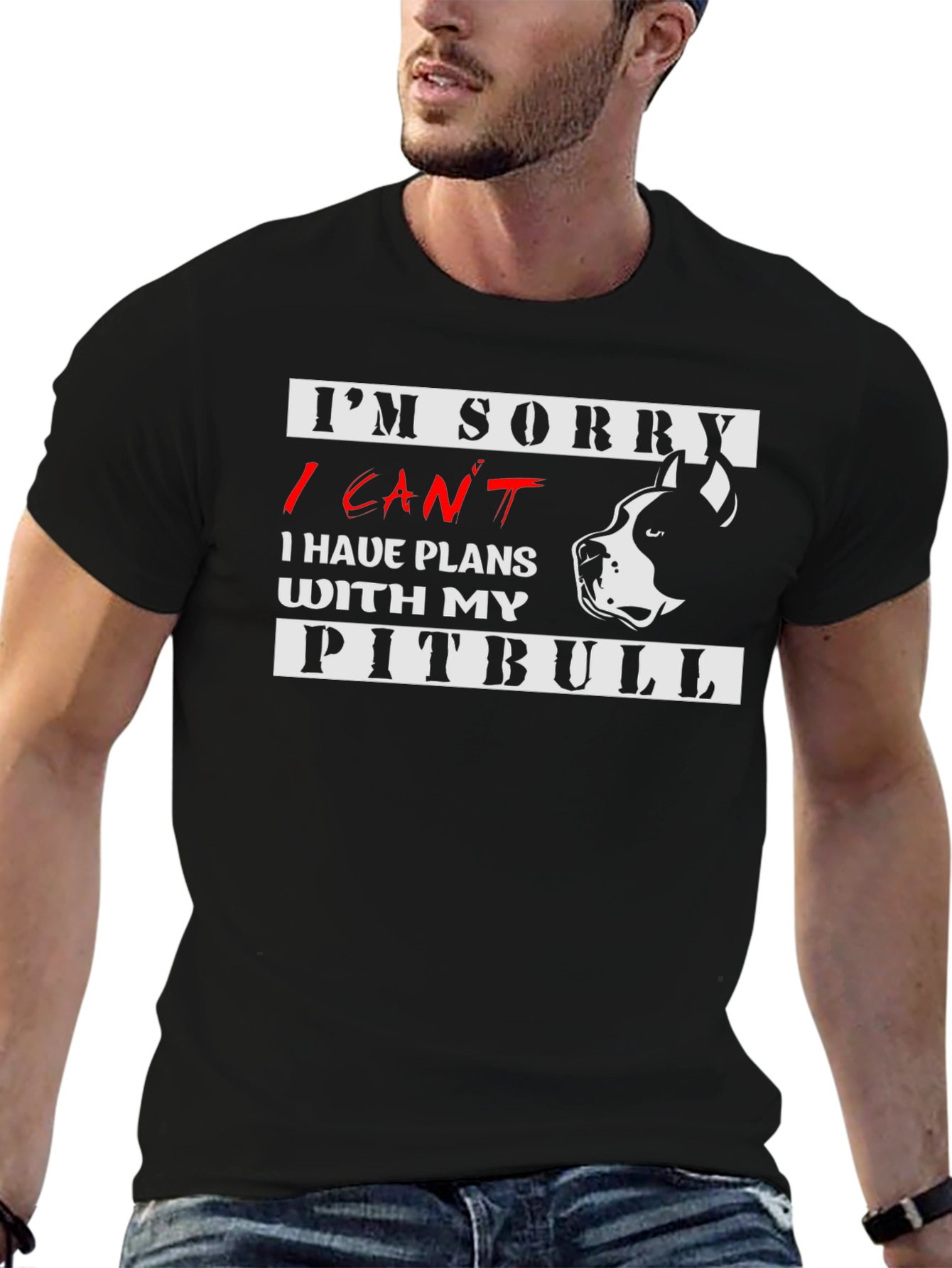 I Cant Pitbull T-Shirt - Dog Lover Tee