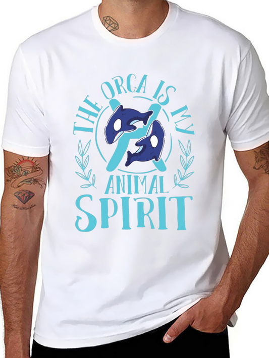 Orca Animal Spirit Black T-Shirt