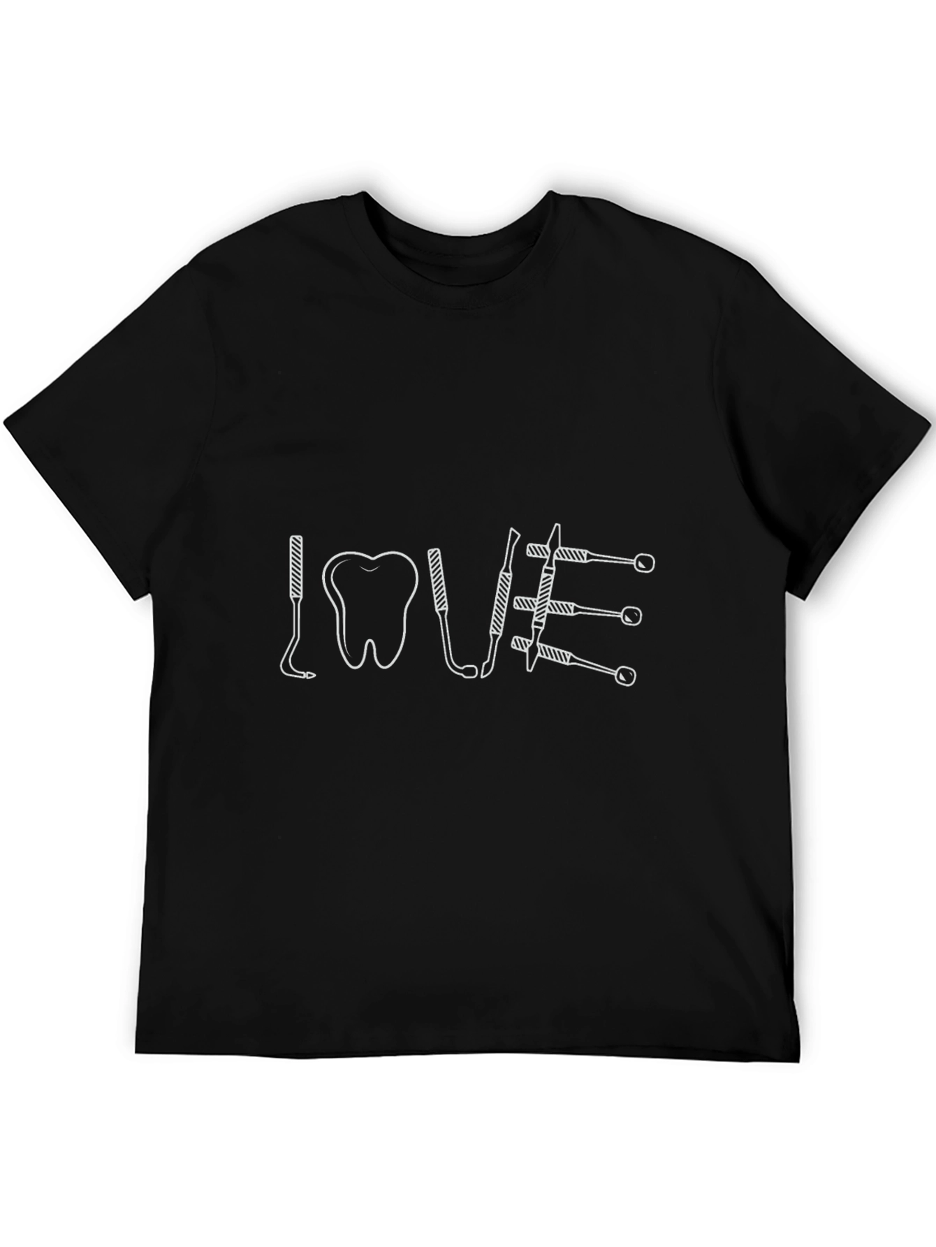 Dentist LOVE Graphic T-Shirt - Black