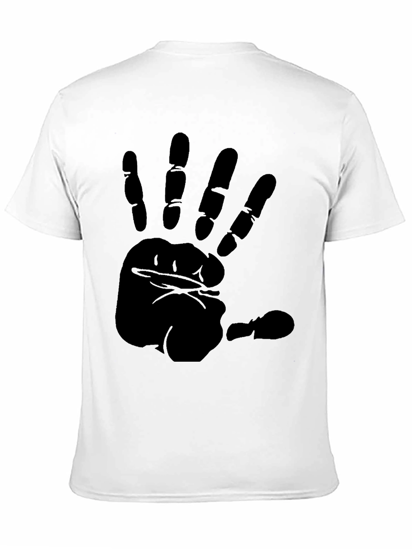 Black Hand Print Graphic Tee