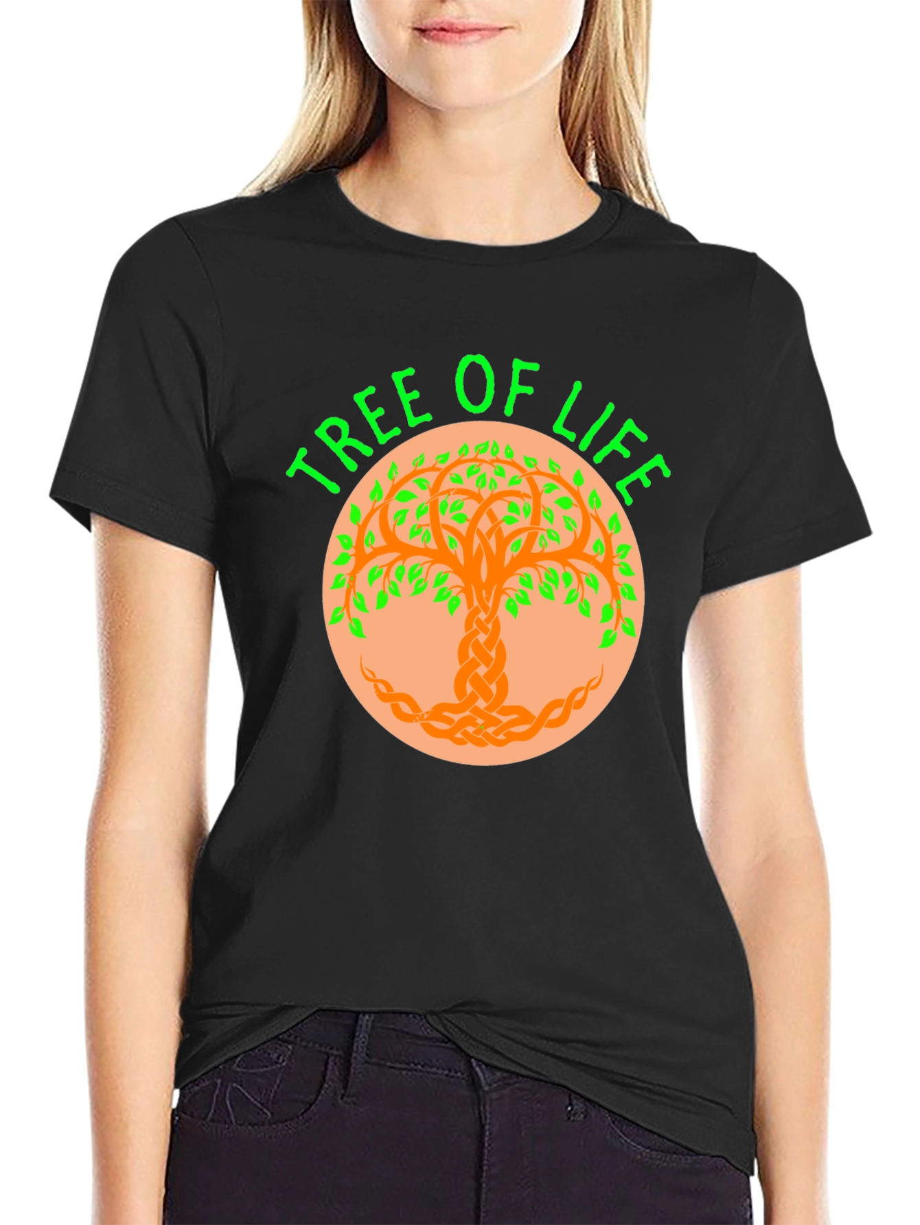 Tree of Life Graphic Tee - Celtic Knot Design