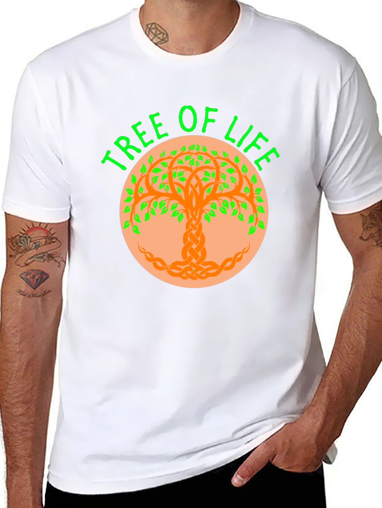 Tree of Life Graphic Tee - Celtic Knot Design