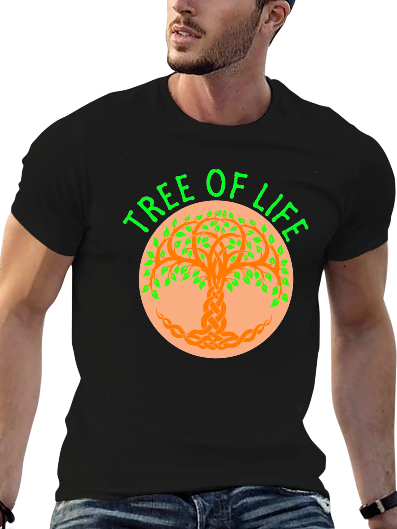 Tree of Life Graphic Tee - Celtic Knot Design