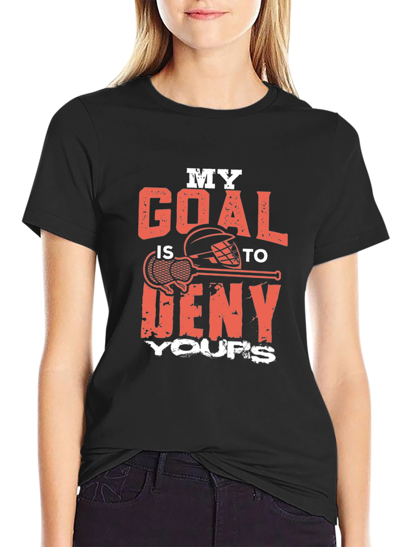 Lacrosse Goalie T-Shirt - Deny Your Goals!