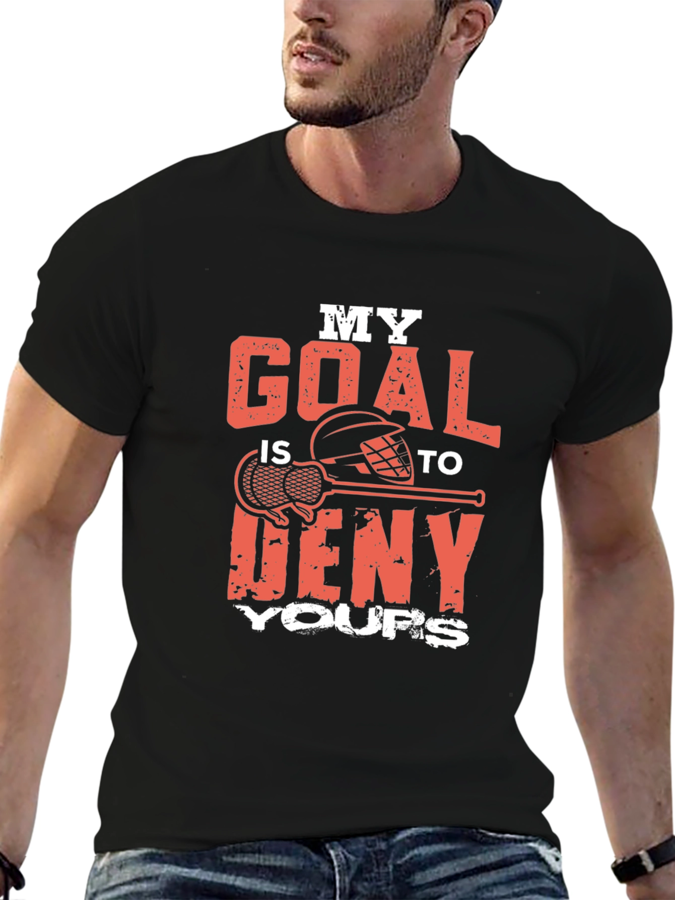 Lacrosse Goalie T-Shirt - Deny Your Goals!
