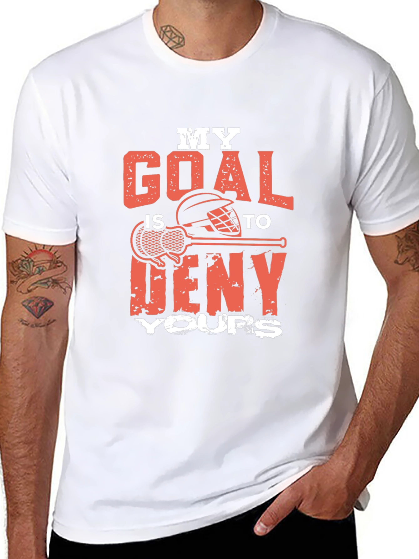 Lacrosse Goalie T-Shirt - Deny Your Goals!