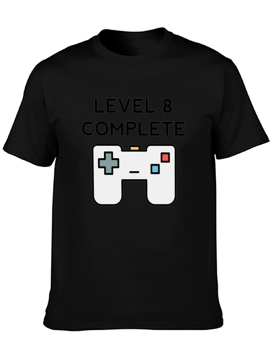 Level 8 Complete Gamer T-Shirt - Black