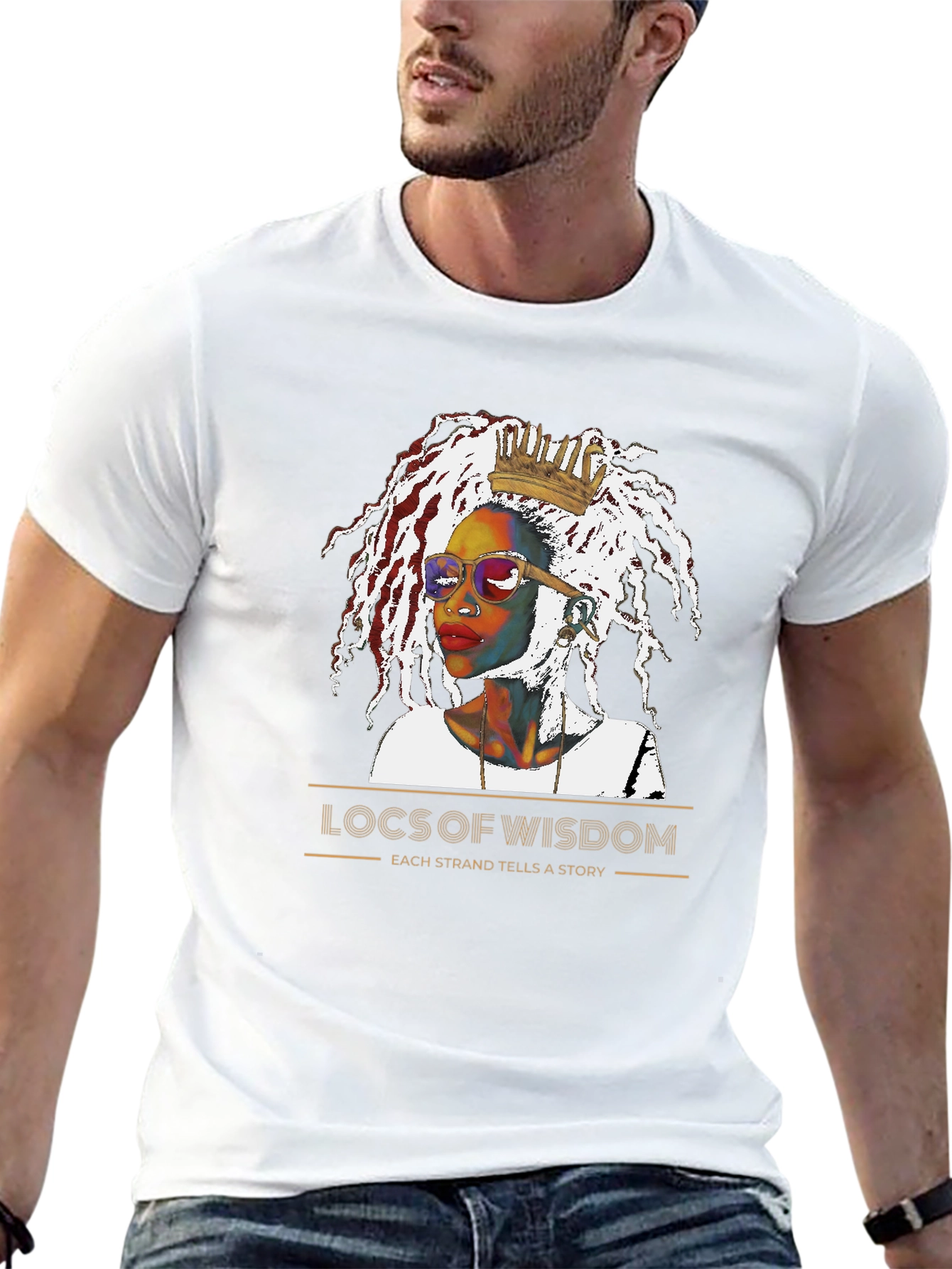 Locs of Wisdom Graphic T-Shirt - Unisex Black Tee