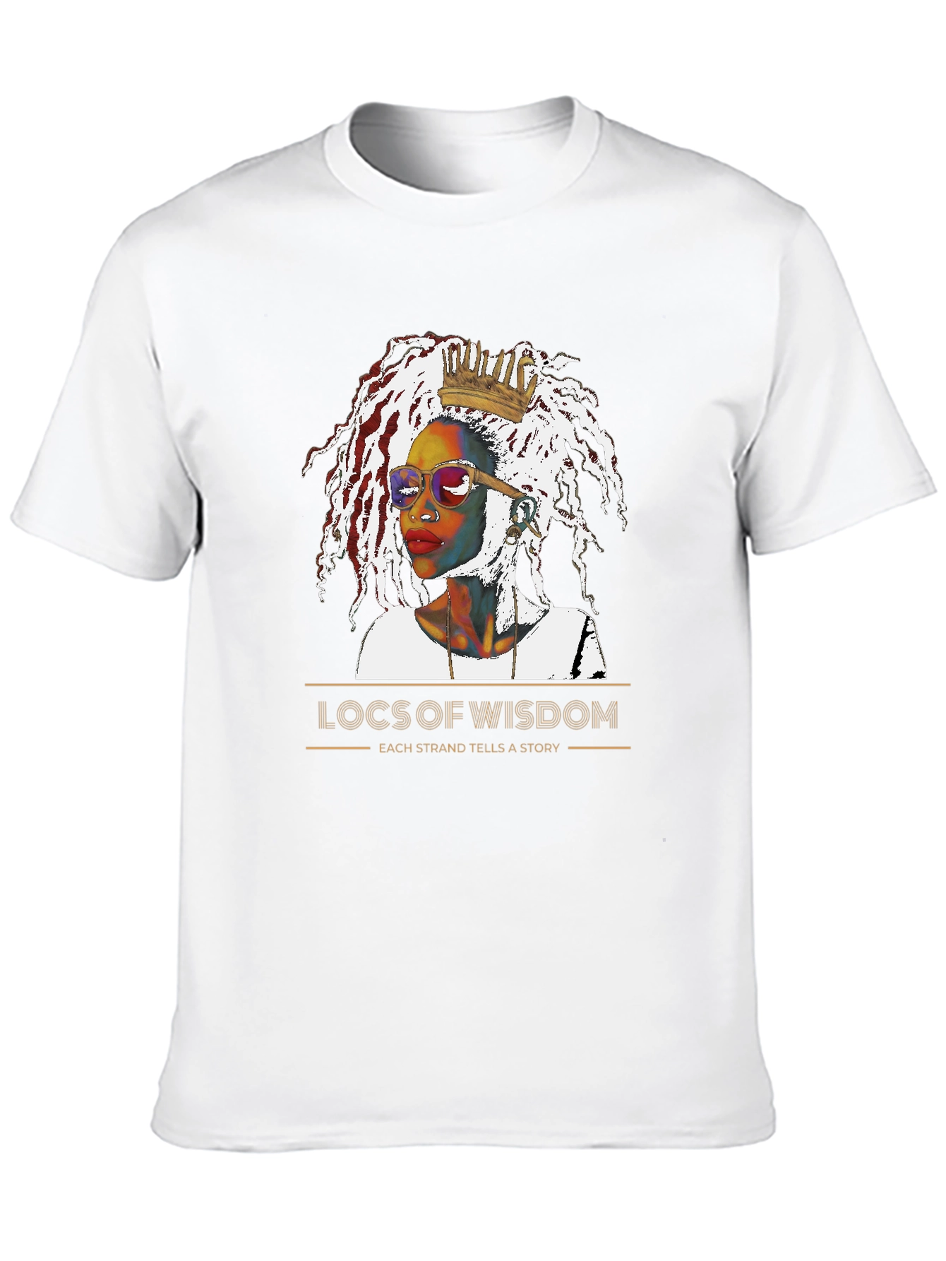 Locs of Wisdom Graphic T-Shirt - Unisex Black Tee