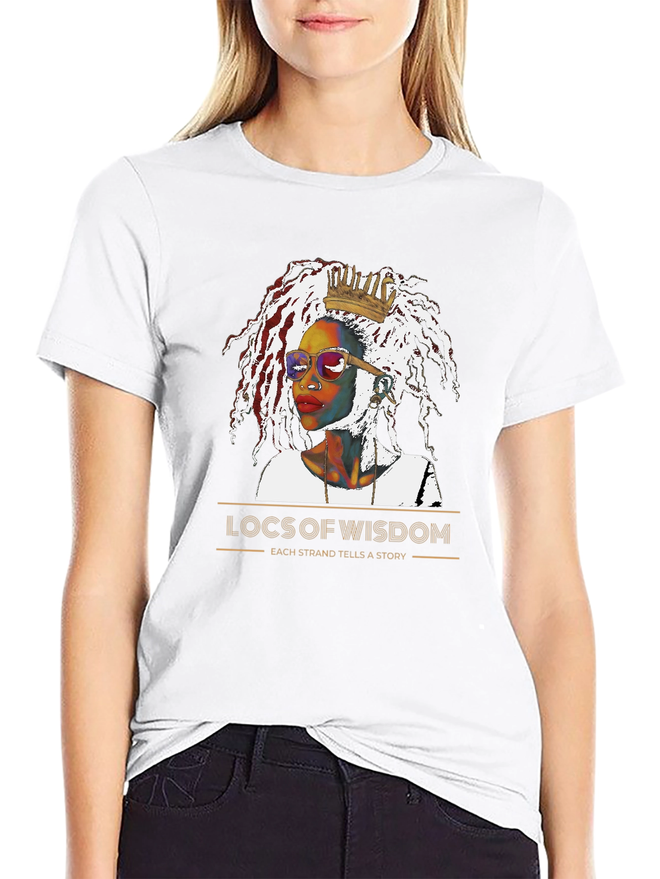 Locs of Wisdom Graphic T-Shirt - Unisex Black Tee