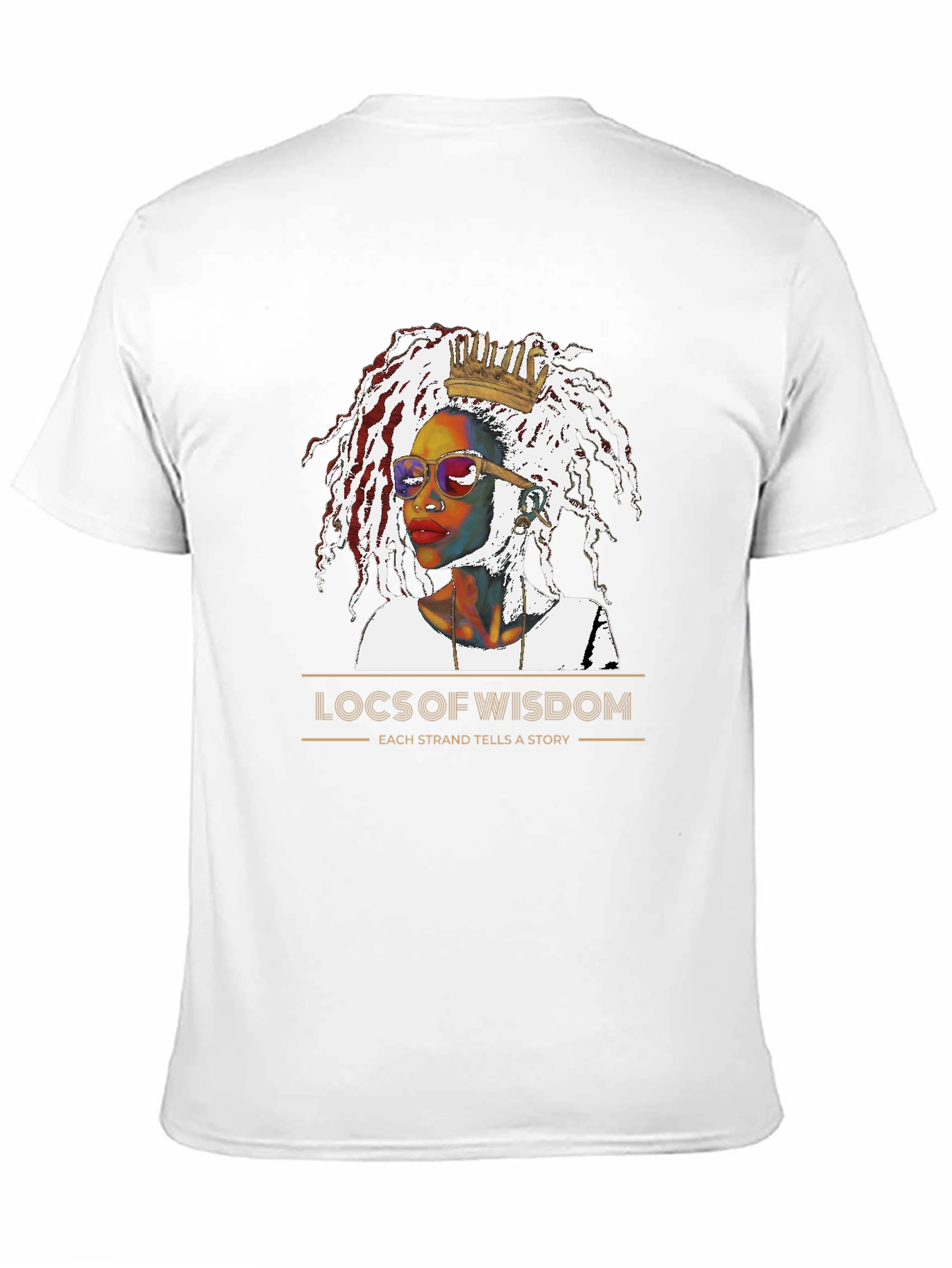 Locs of Wisdom Graphic T-Shirt - Unisex Black Tee