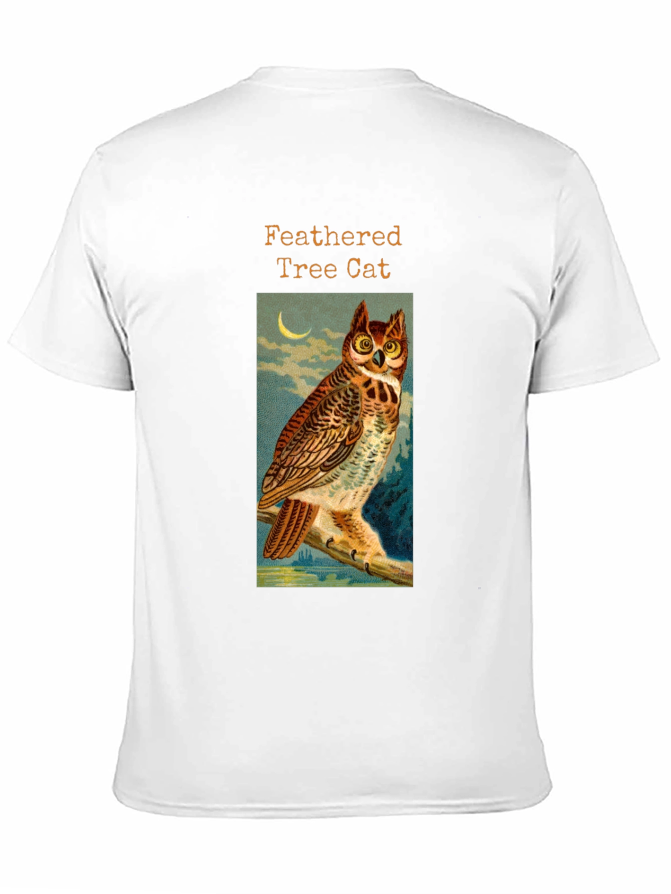 Feathered Tree Cat Owl T-Shirt