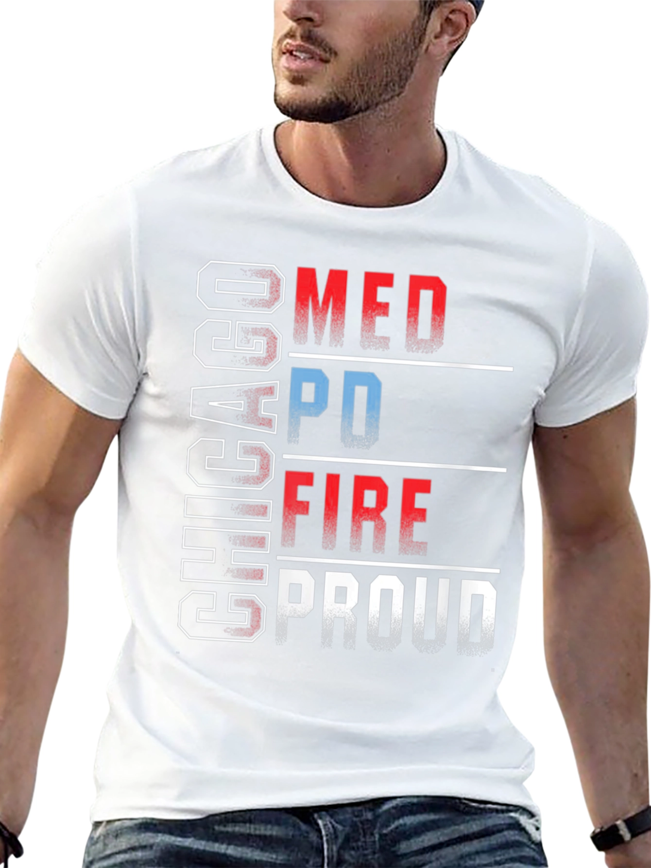 Chicago MED PD FIRE Proud T-Shirt