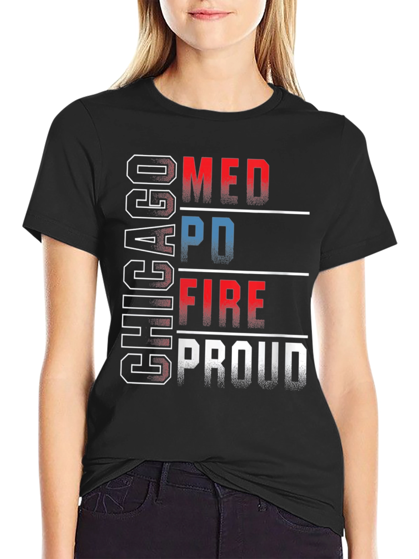 Chicago MED PD FIRE Proud T-Shirt