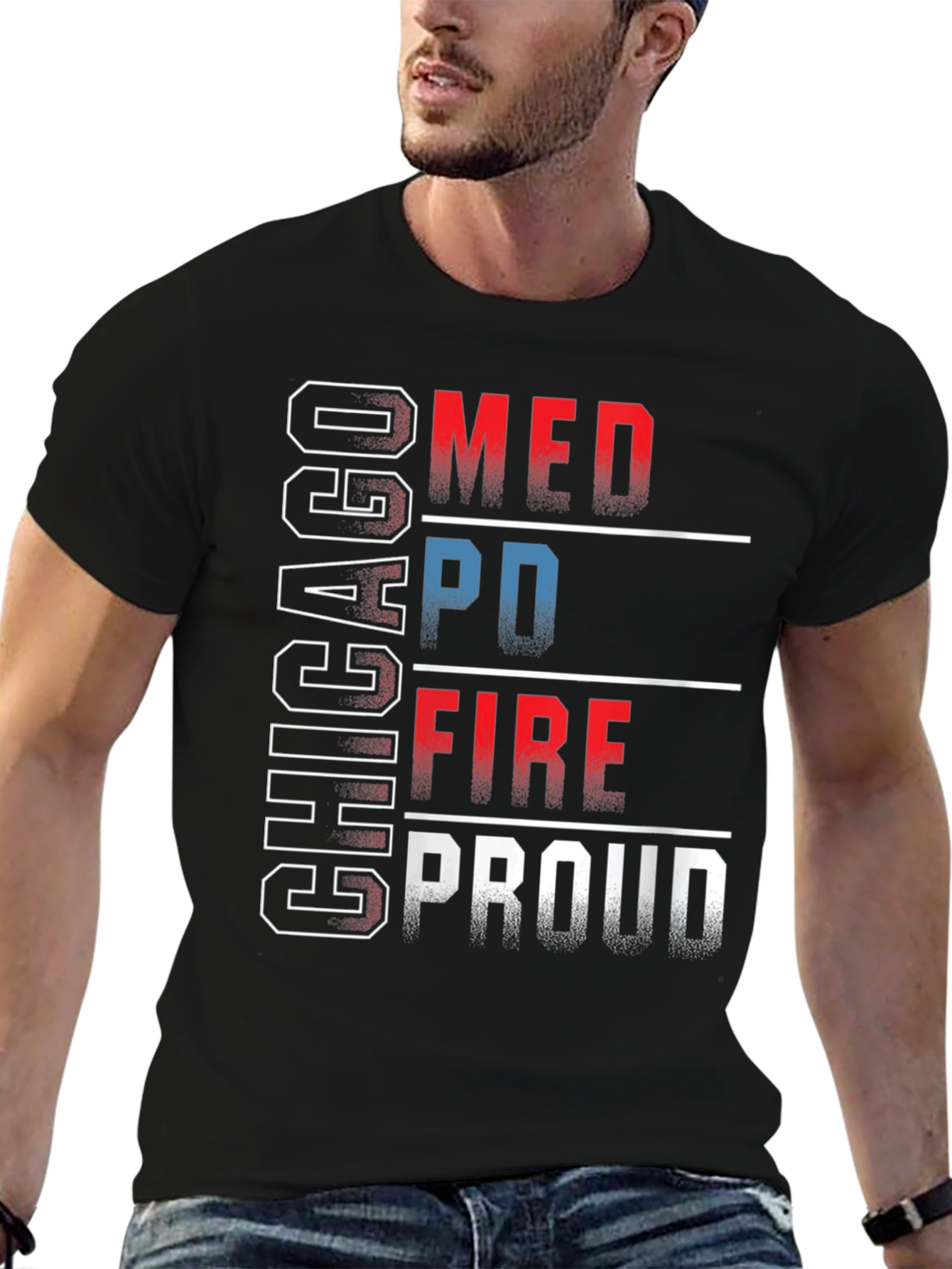 Chicago MED PD FIRE Proud T-Shirt
