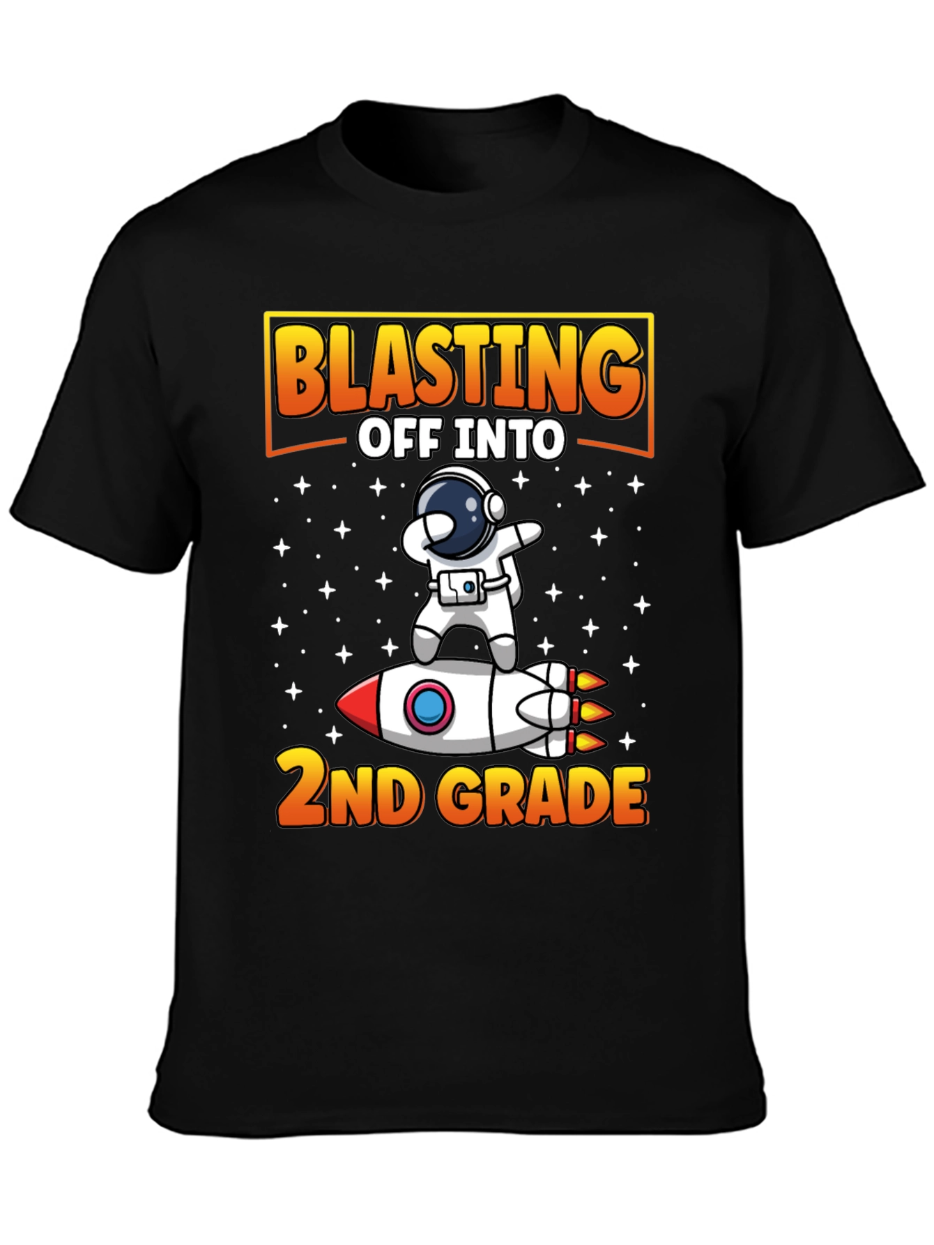 Blasting Off To 2nd Grade T-Shirt Astronaut Rocket