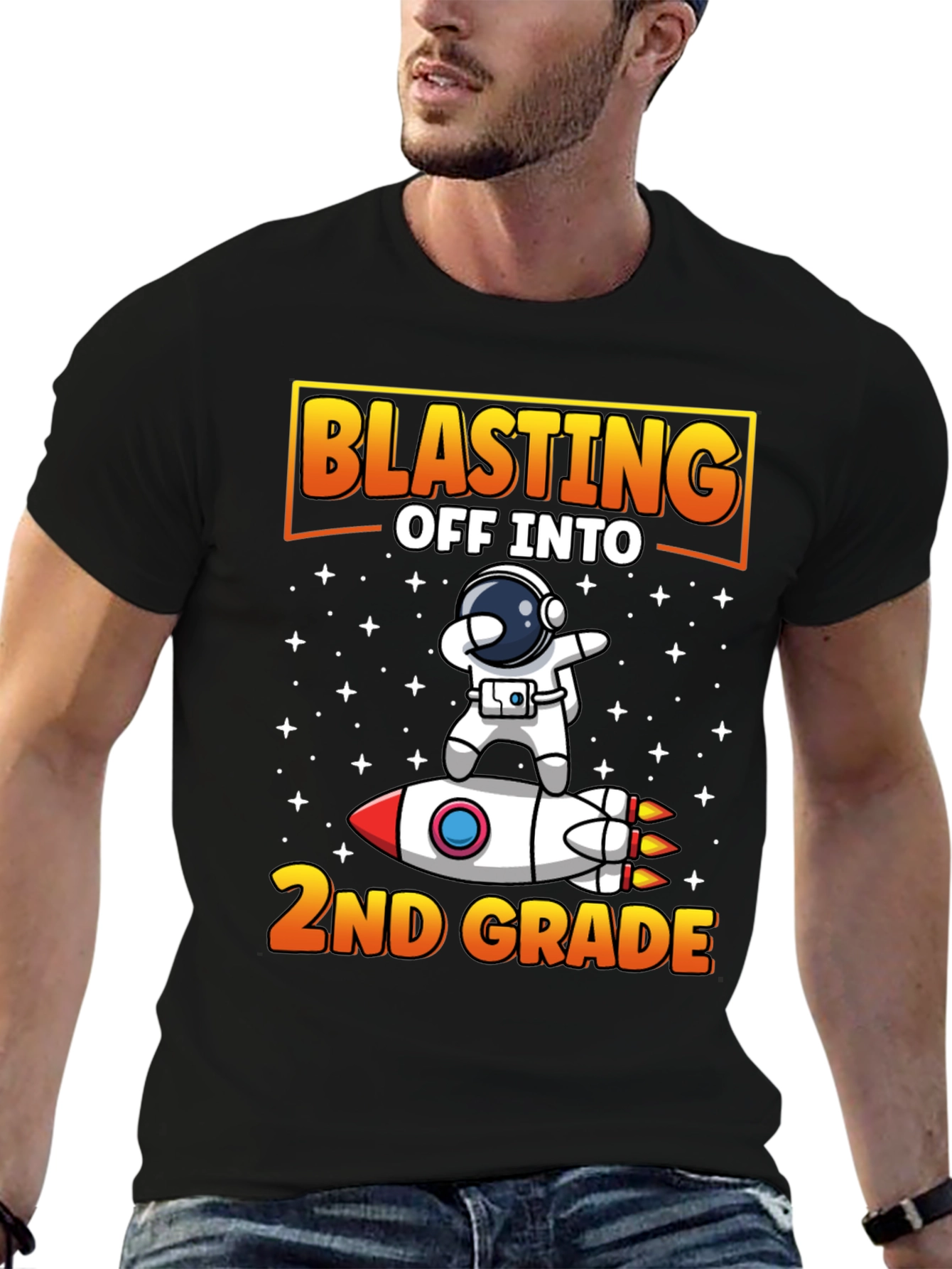 Blasting Off To 2nd Grade T-Shirt Astronaut Rocket