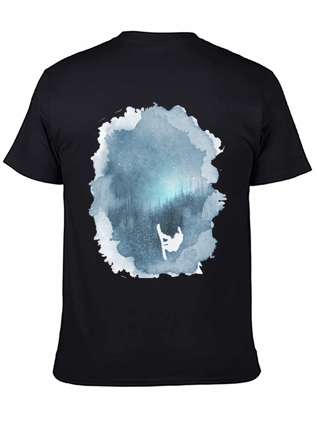 Winter Scene Snowboarder Graphic Tee