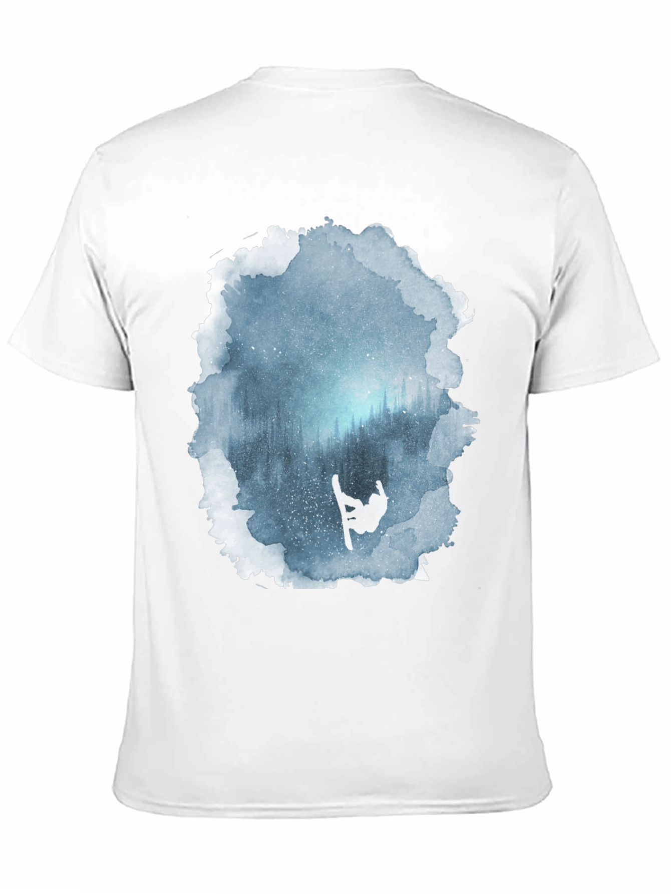 Winter Scene Snowboarder Graphic Tee