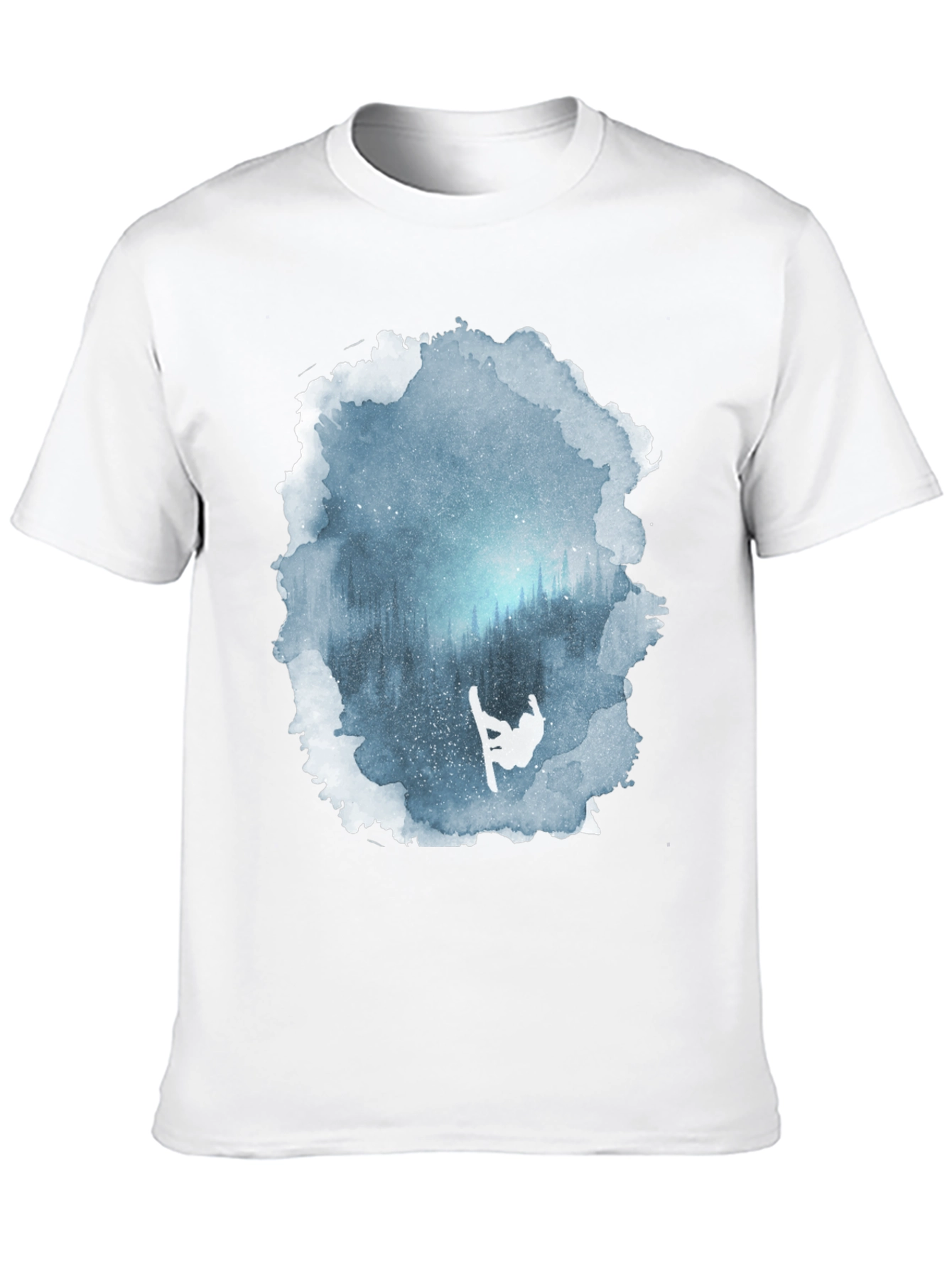 Winter Scene Snowboarder Graphic Tee
