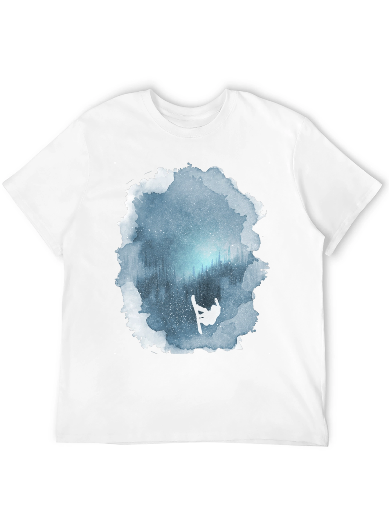 Winter Scene Snowboarder Graphic Tee