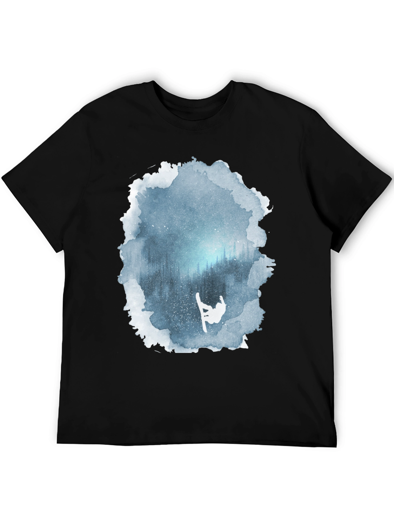 Winter Scene Snowboarder Graphic Tee