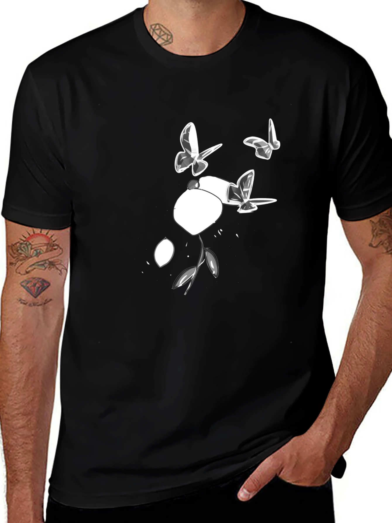 Butterfly and Lemon Graphic Tee