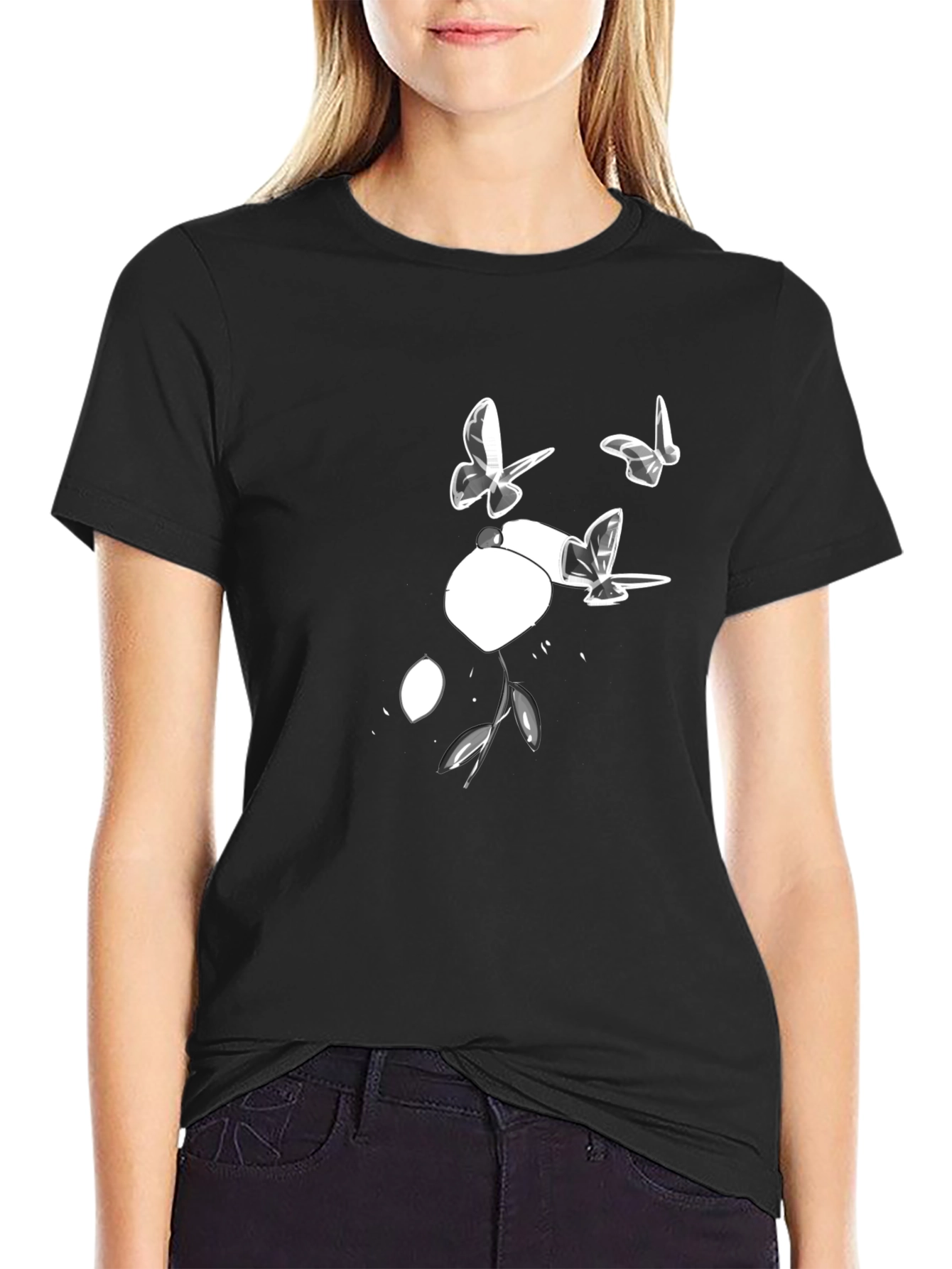 Butterfly and Lemon Graphic Tee