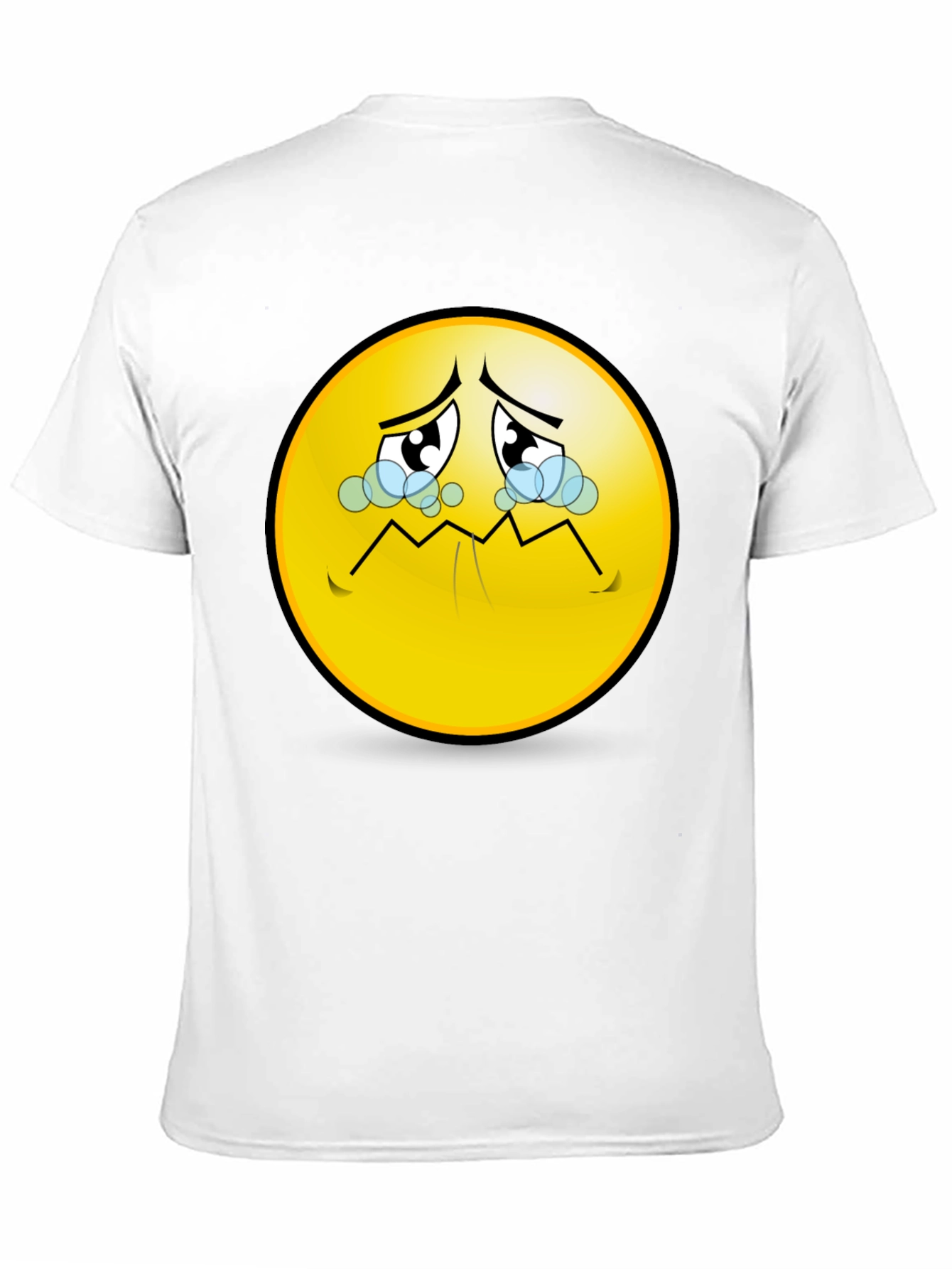 Sad Emoji T-Shirt - Black Graphic Tee