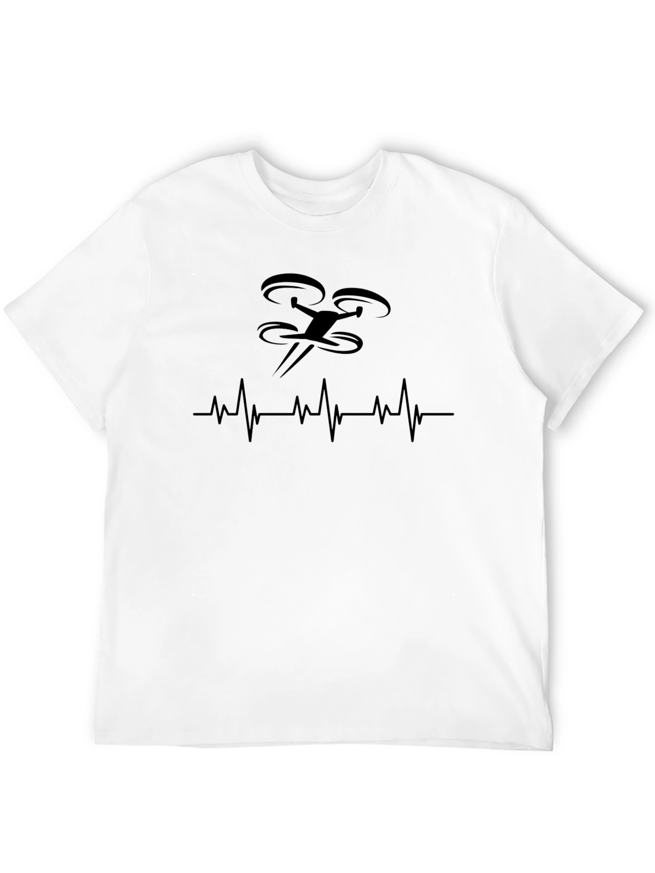 Drone Heartbeat T-Shirt - Pilots Passion