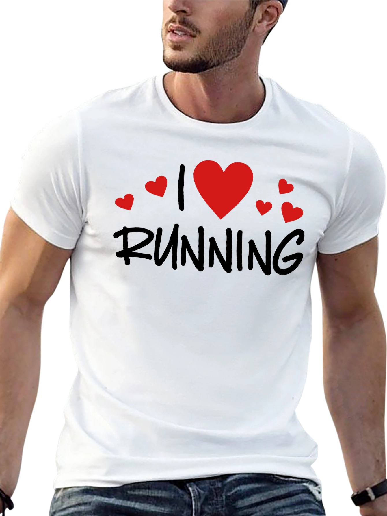 I Love Running Black T-Shirt