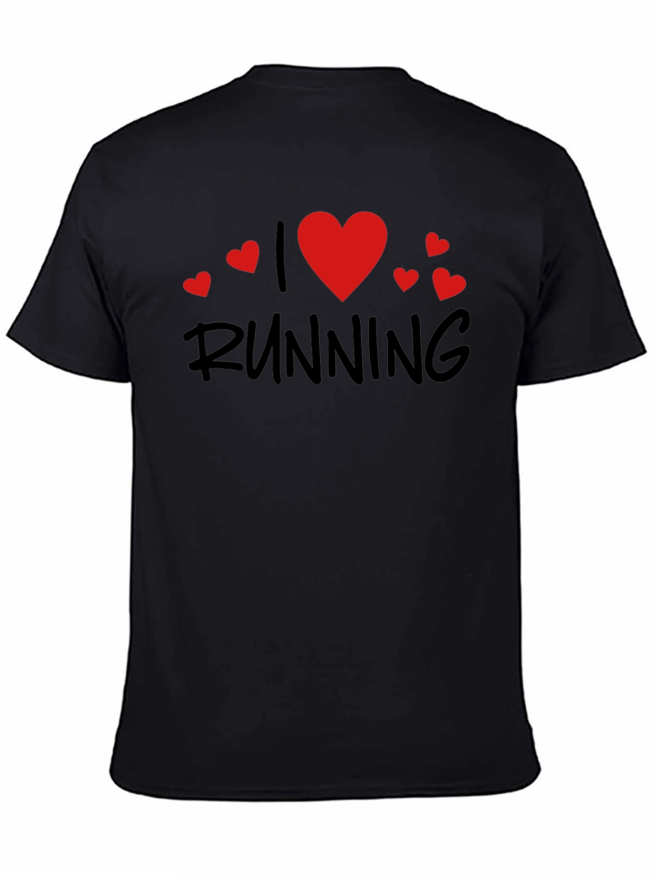 I Love Running Black T-Shirt