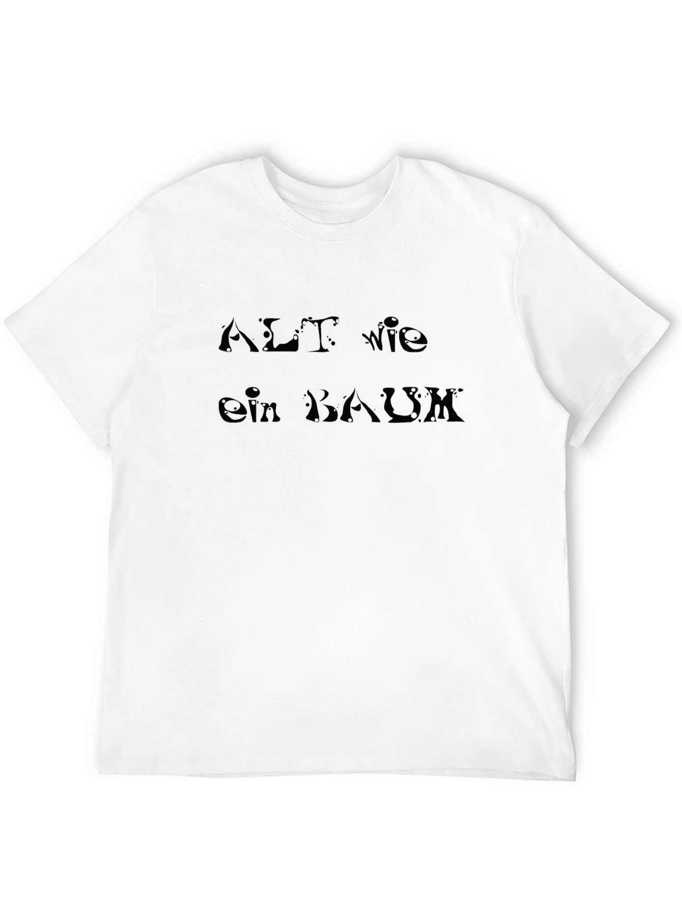 Alt Wie Ein Baum - Mens Black Graphic Tee
