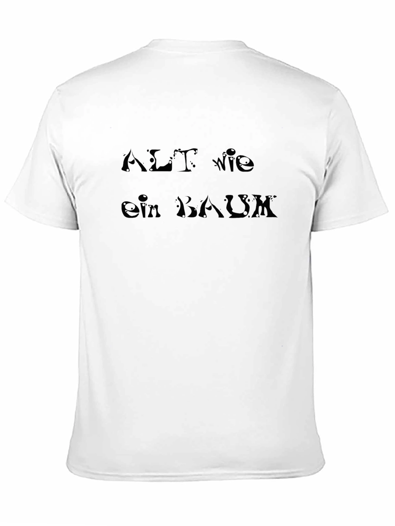 Alt Wie Ein Baum - Mens Black Graphic Tee
