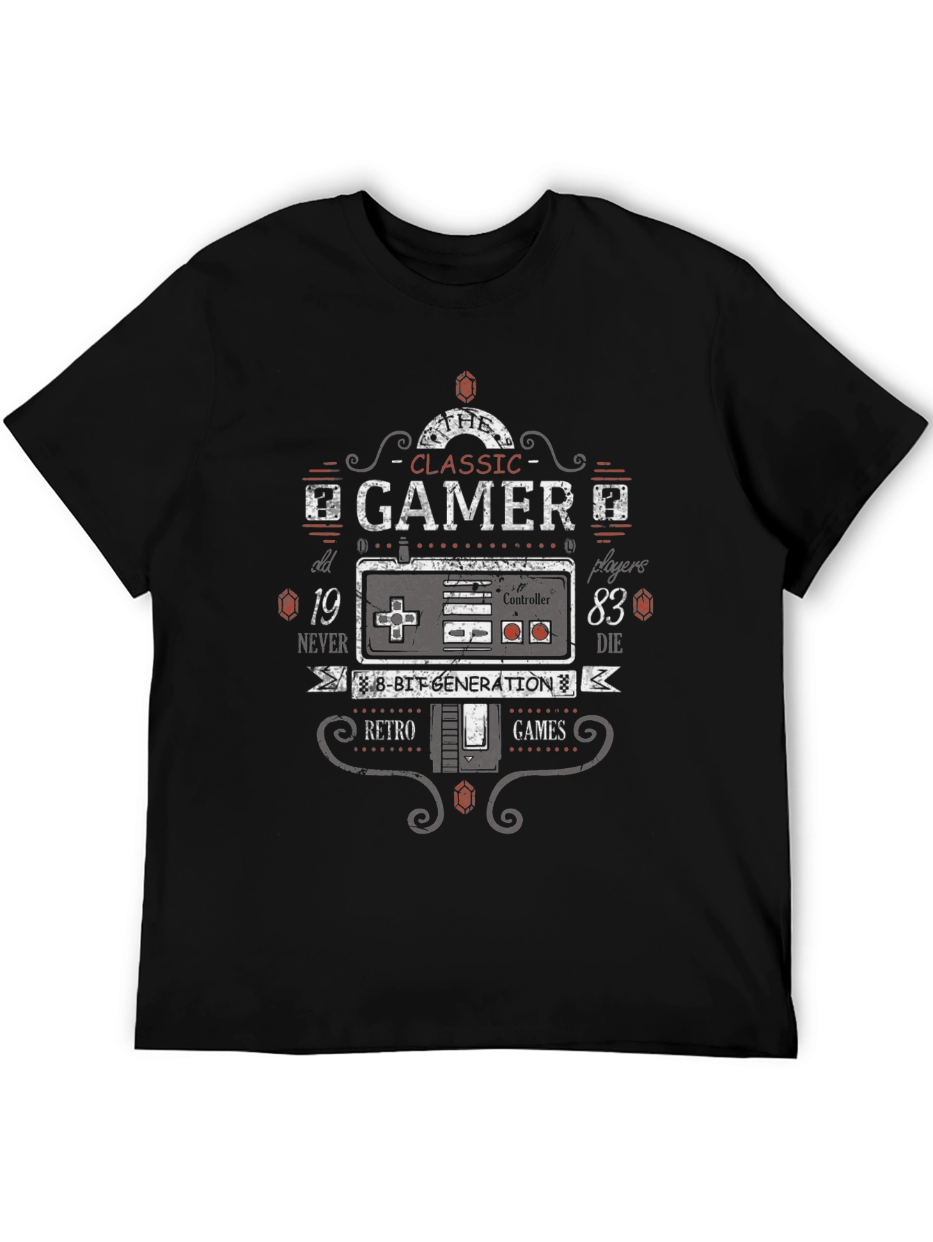 Classic Gamer T-Shirt - Retro 8-Bit Generation Tee