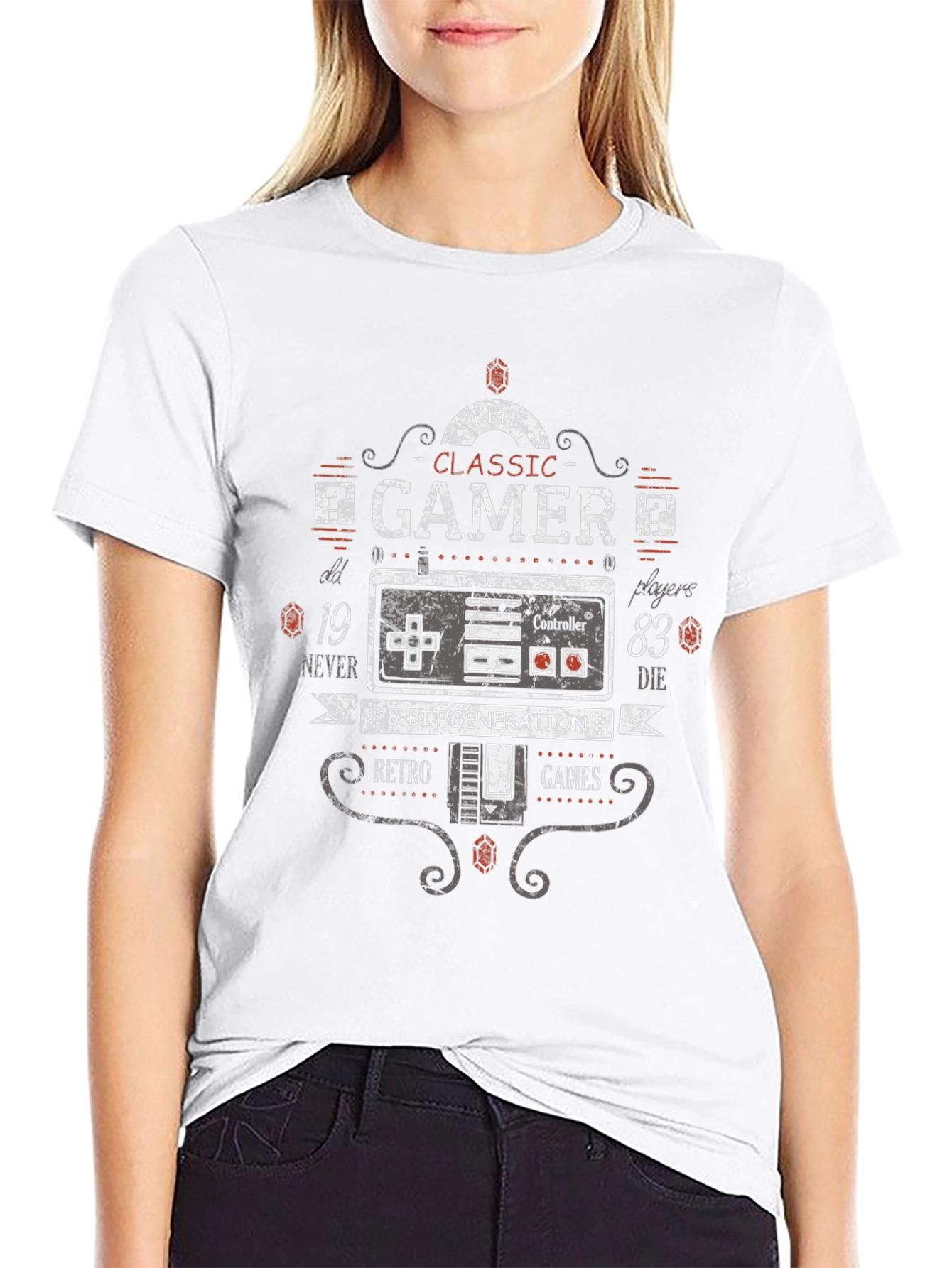 Classic Gamer T-Shirt - Retro 8-Bit Generation Tee