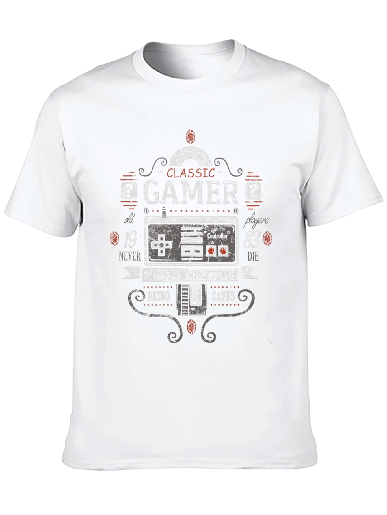 Classic Gamer T-Shirt - Retro 8-Bit Generation Tee