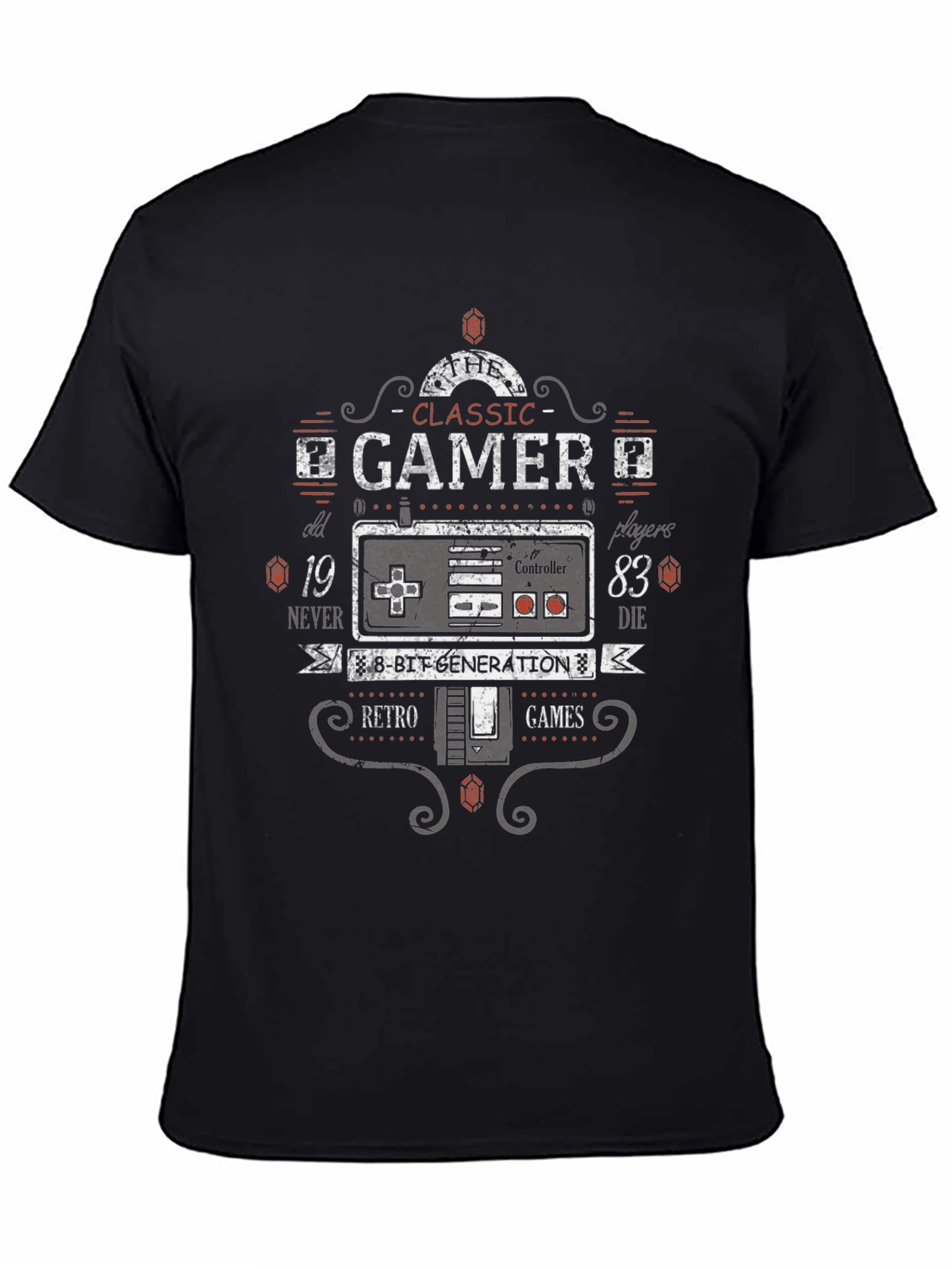 Classic Gamer T-Shirt - Retro 8-Bit Generation Tee
