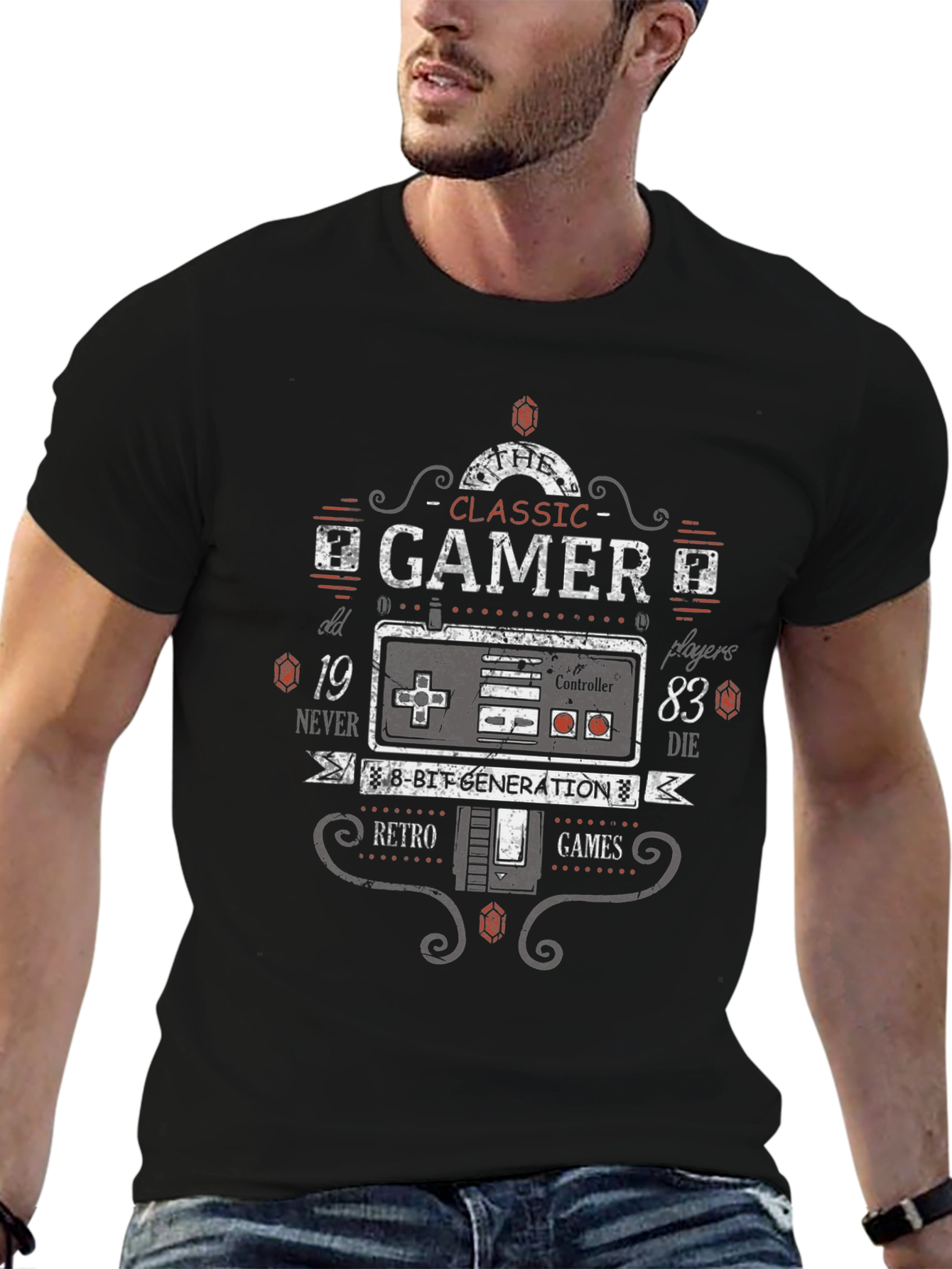 Classic Gamer T-Shirt - Retro 8-Bit Generation Tee