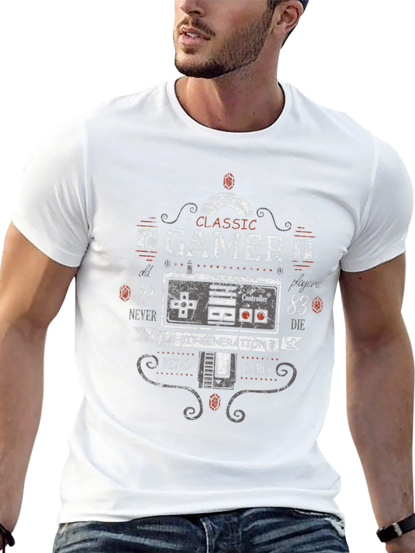 Classic Gamer T-Shirt - Retro 8-Bit Generation Tee