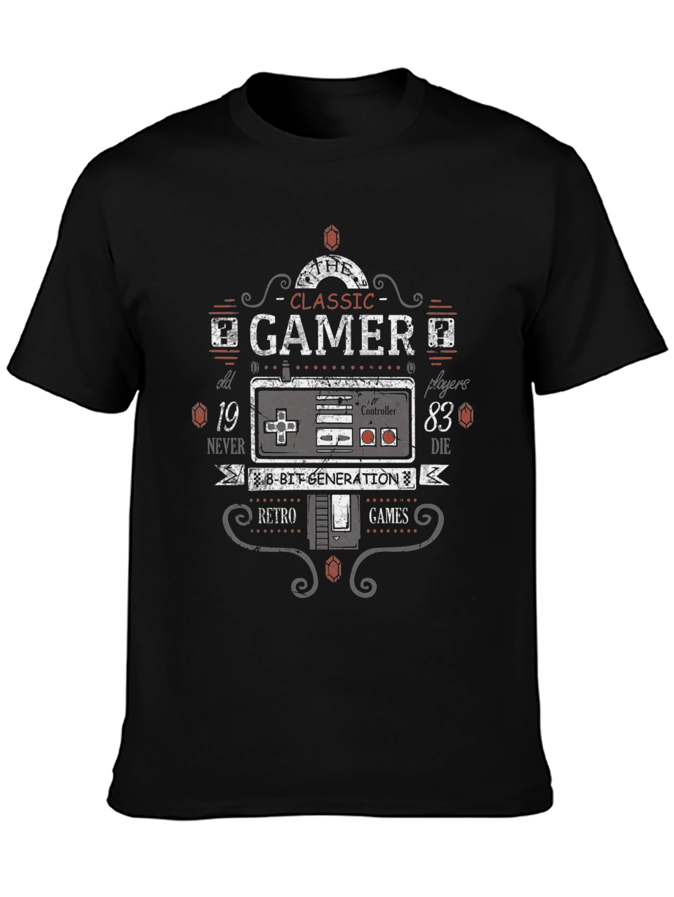 Classic Gamer T-Shirt - Retro 8-Bit Generation Tee