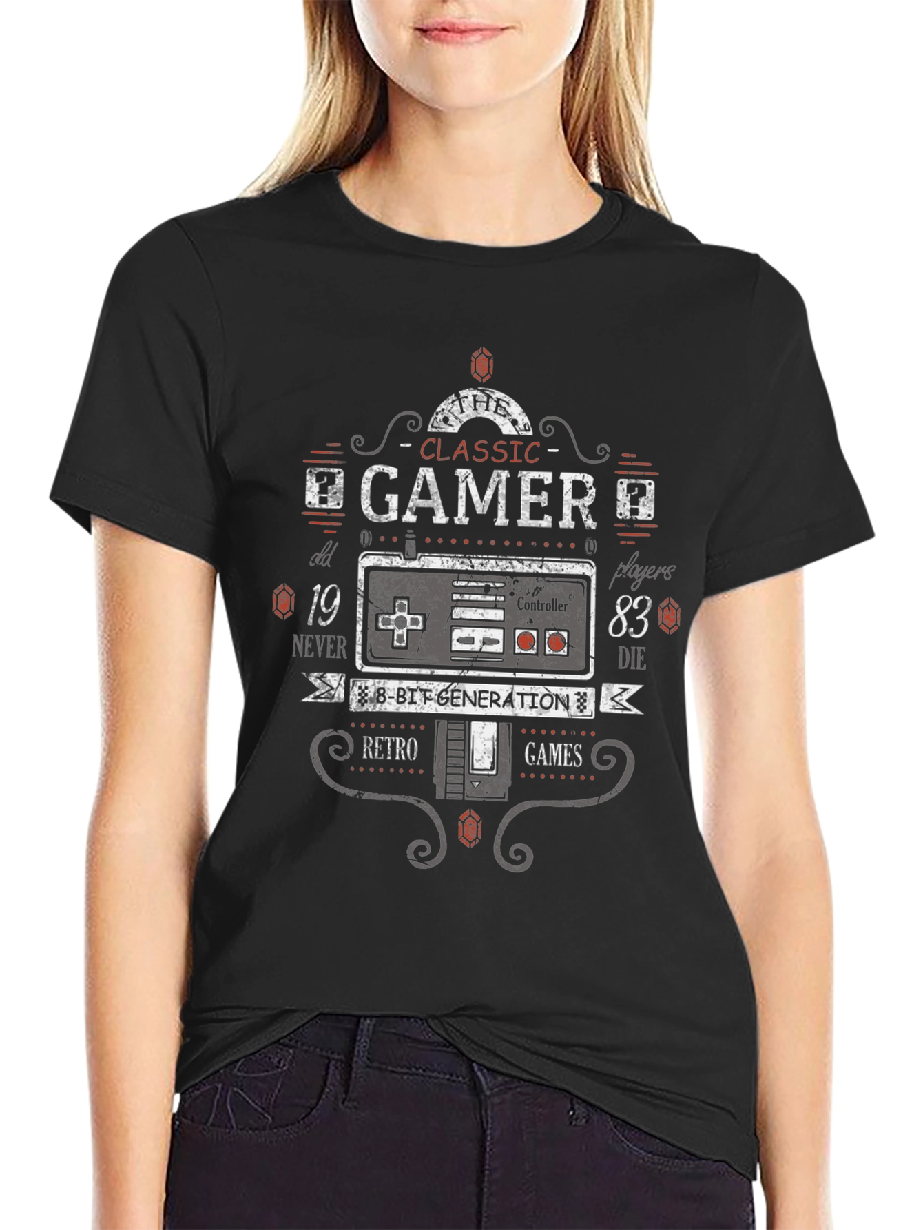 Classic Gamer T-Shirt - Retro 8-Bit Generation Tee