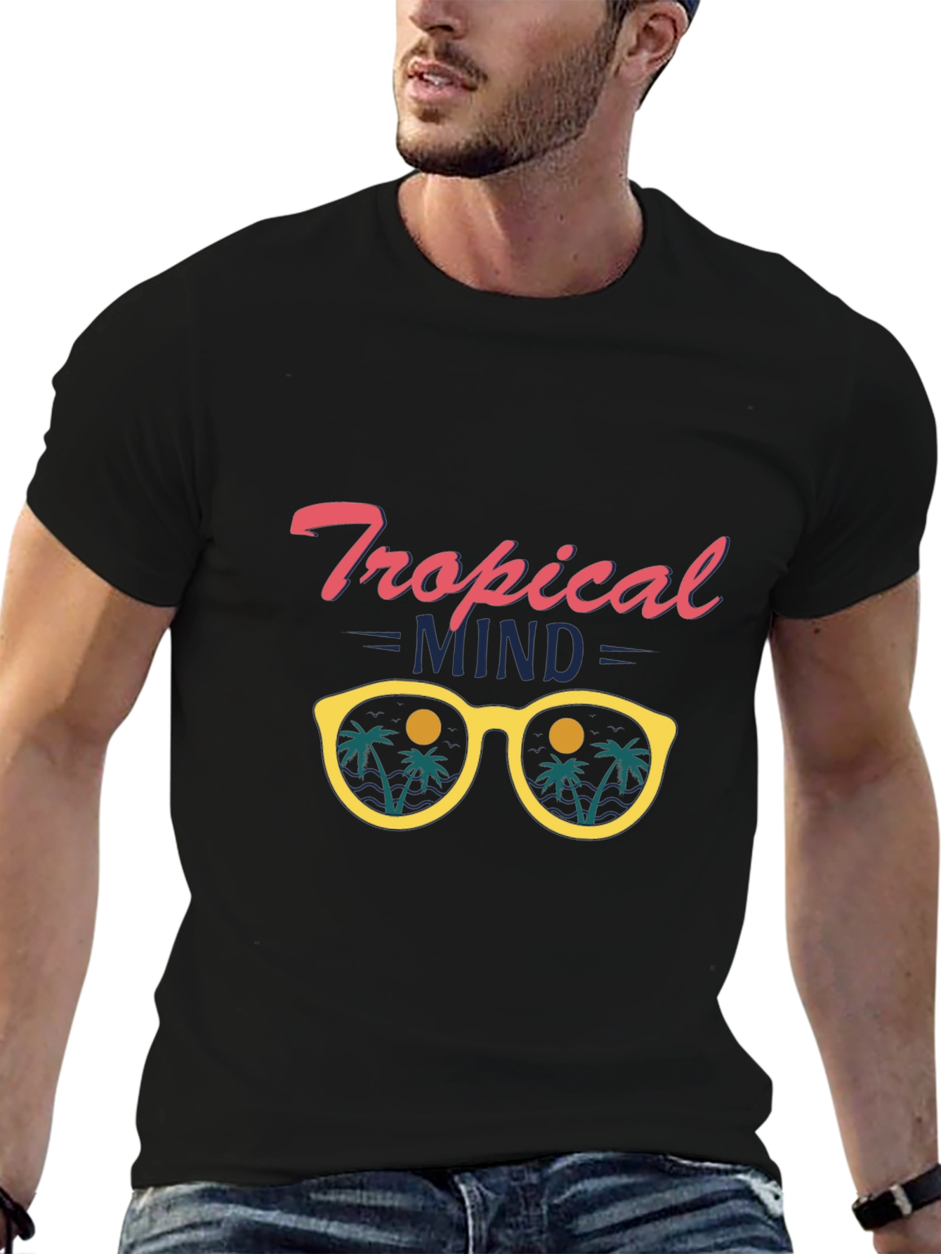 Tropical Mind T-Shirt - Black