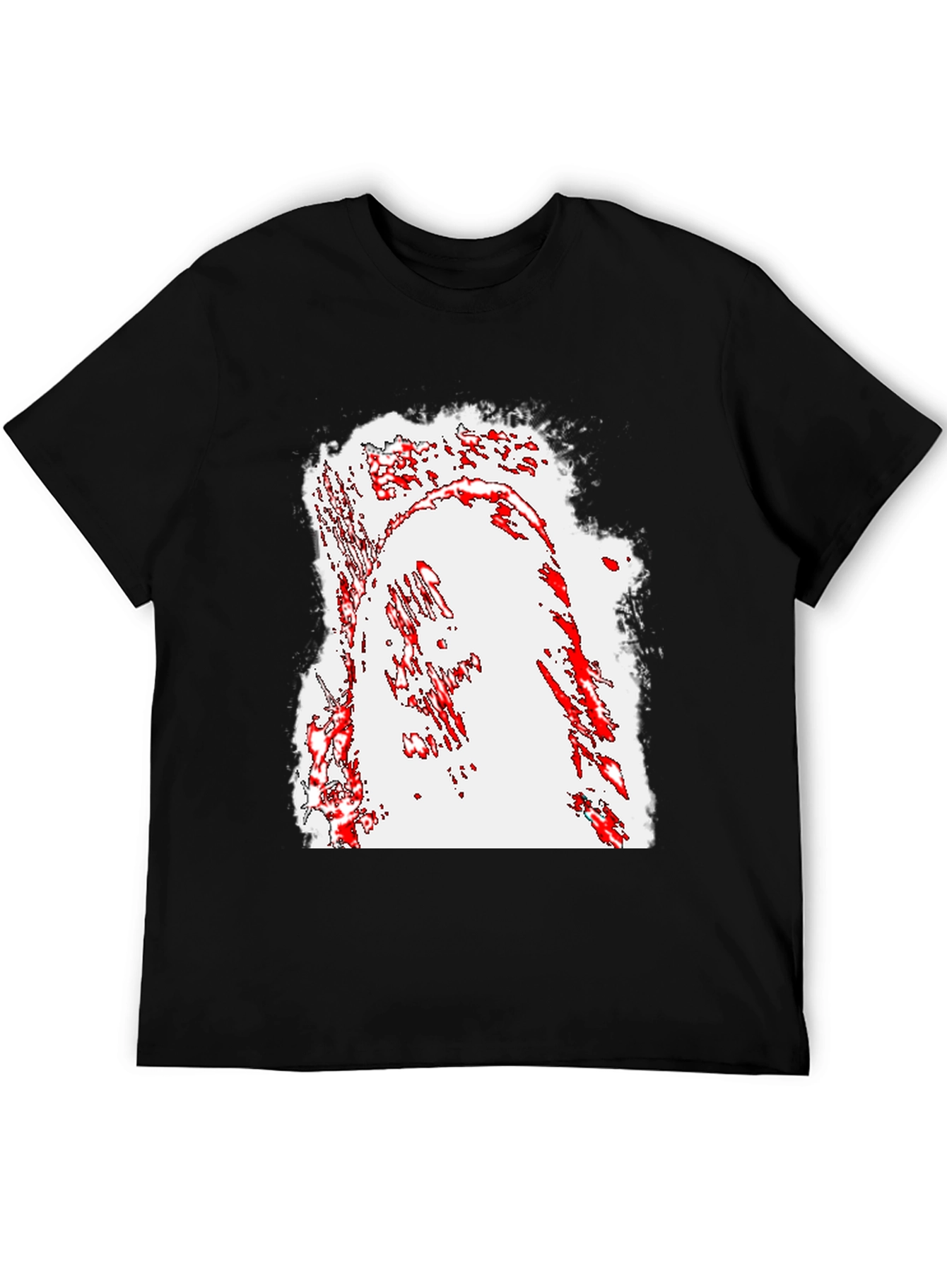 Abstract Graphic Black T-Shirt