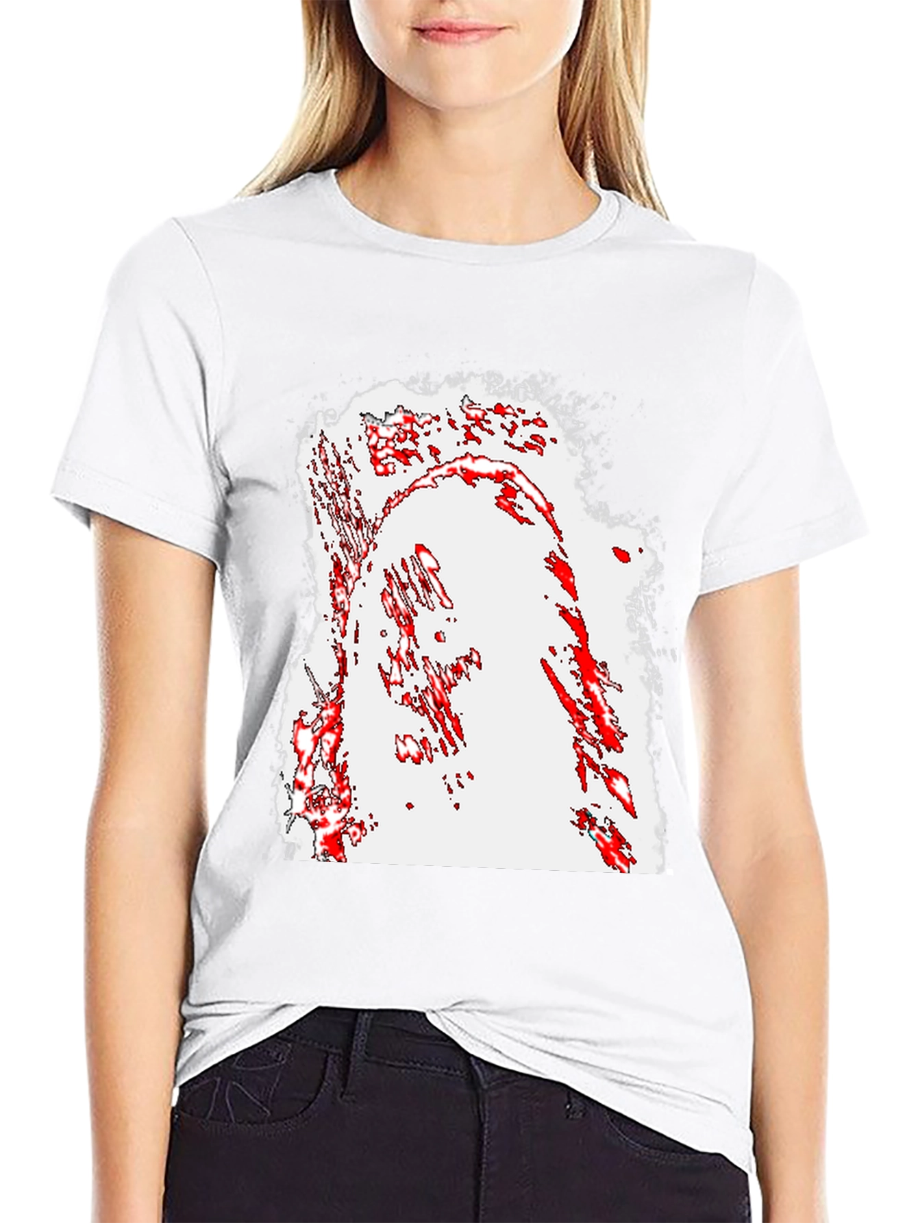 Abstract Graphic Black T-Shirt