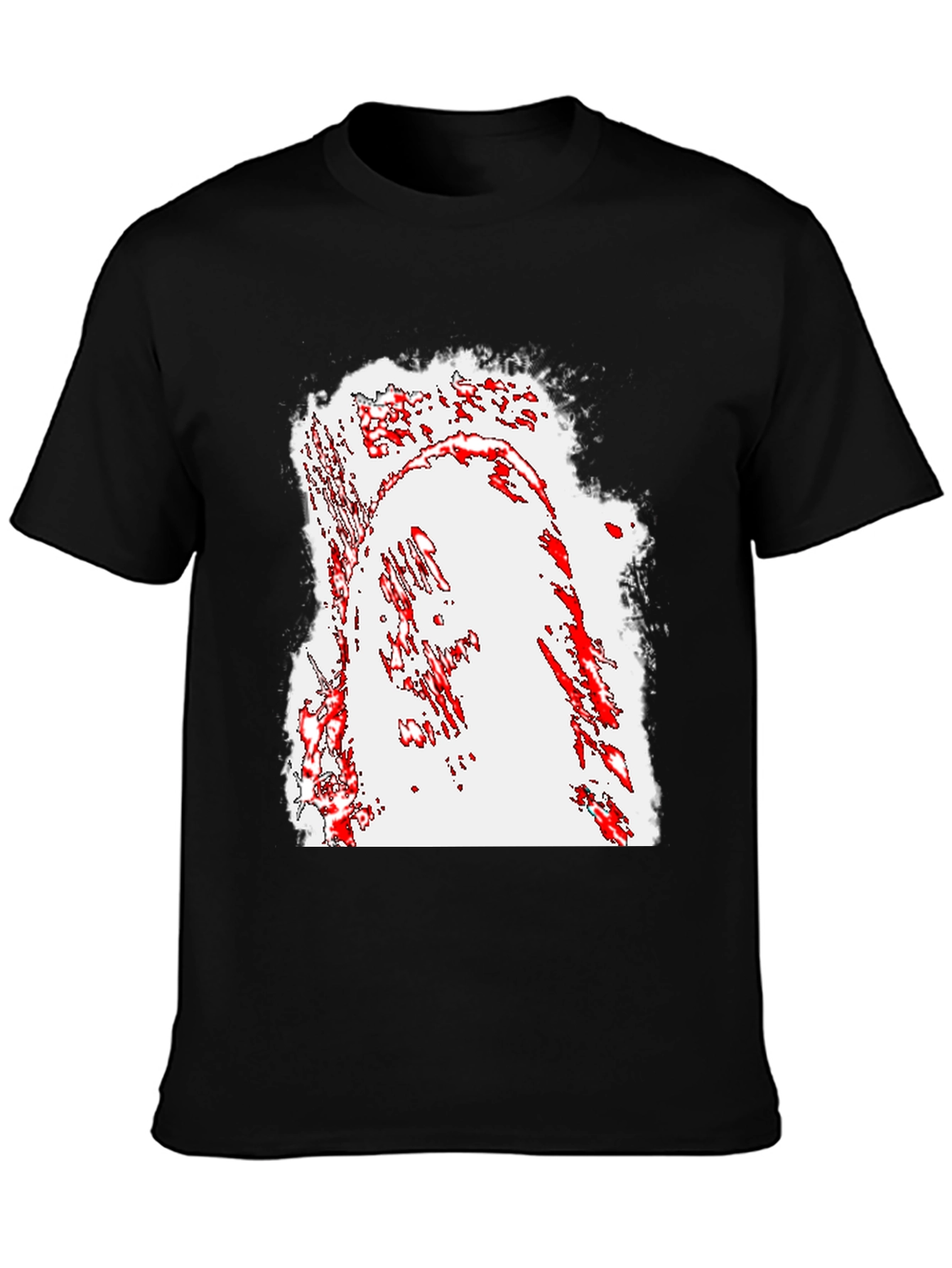 Abstract Graphic Black T-Shirt