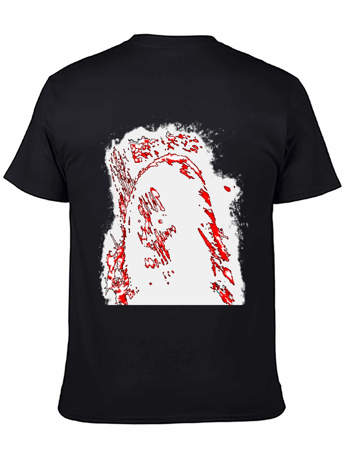Abstract Graphic Black T-Shirt
