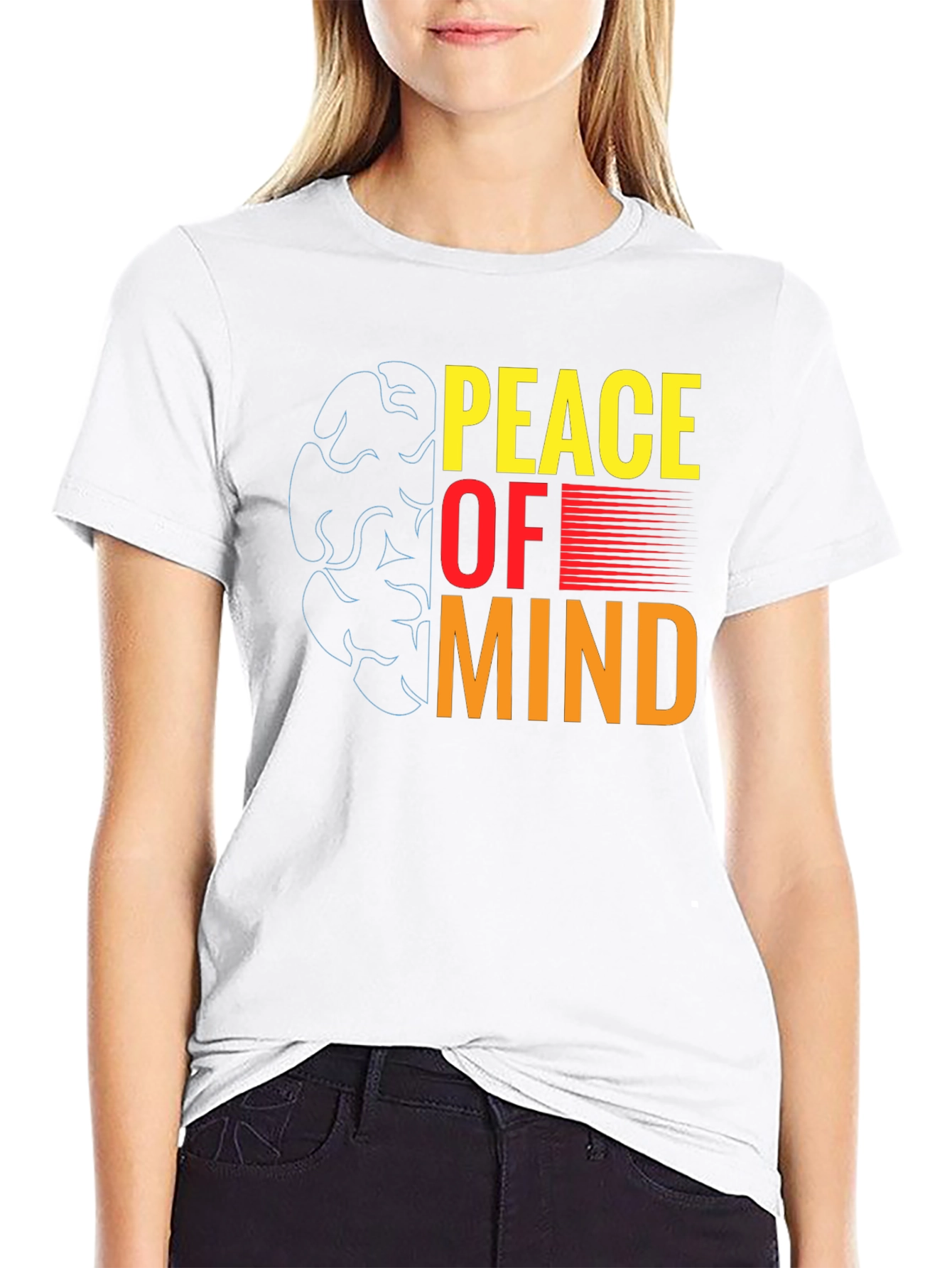 Peace of Mind Graphic T-Shirt - Black