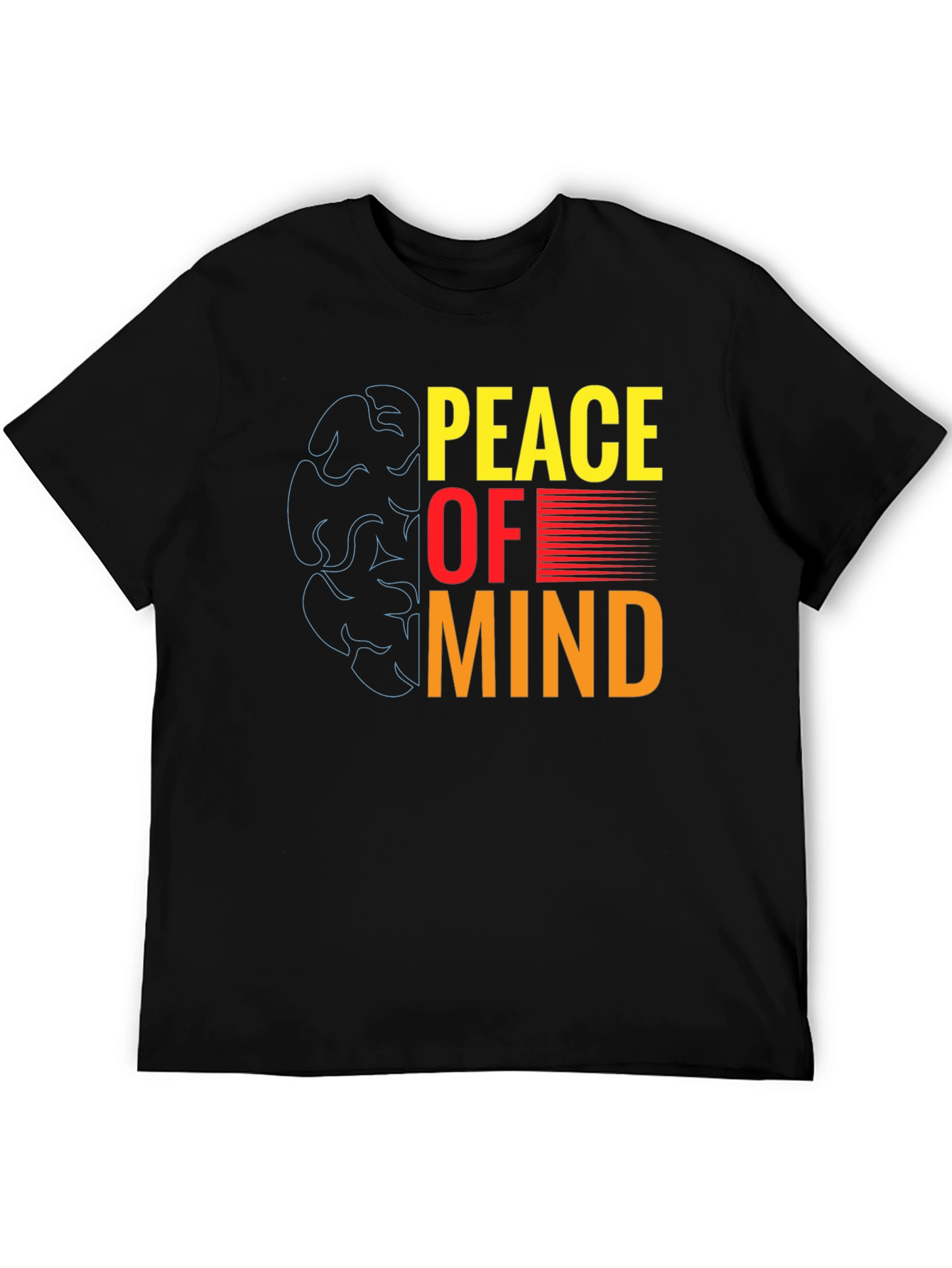 Peace of Mind Graphic T-Shirt - Black
