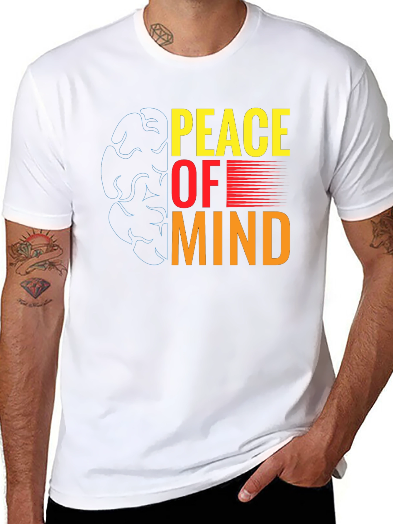 Peace of Mind Graphic T-Shirt - Black